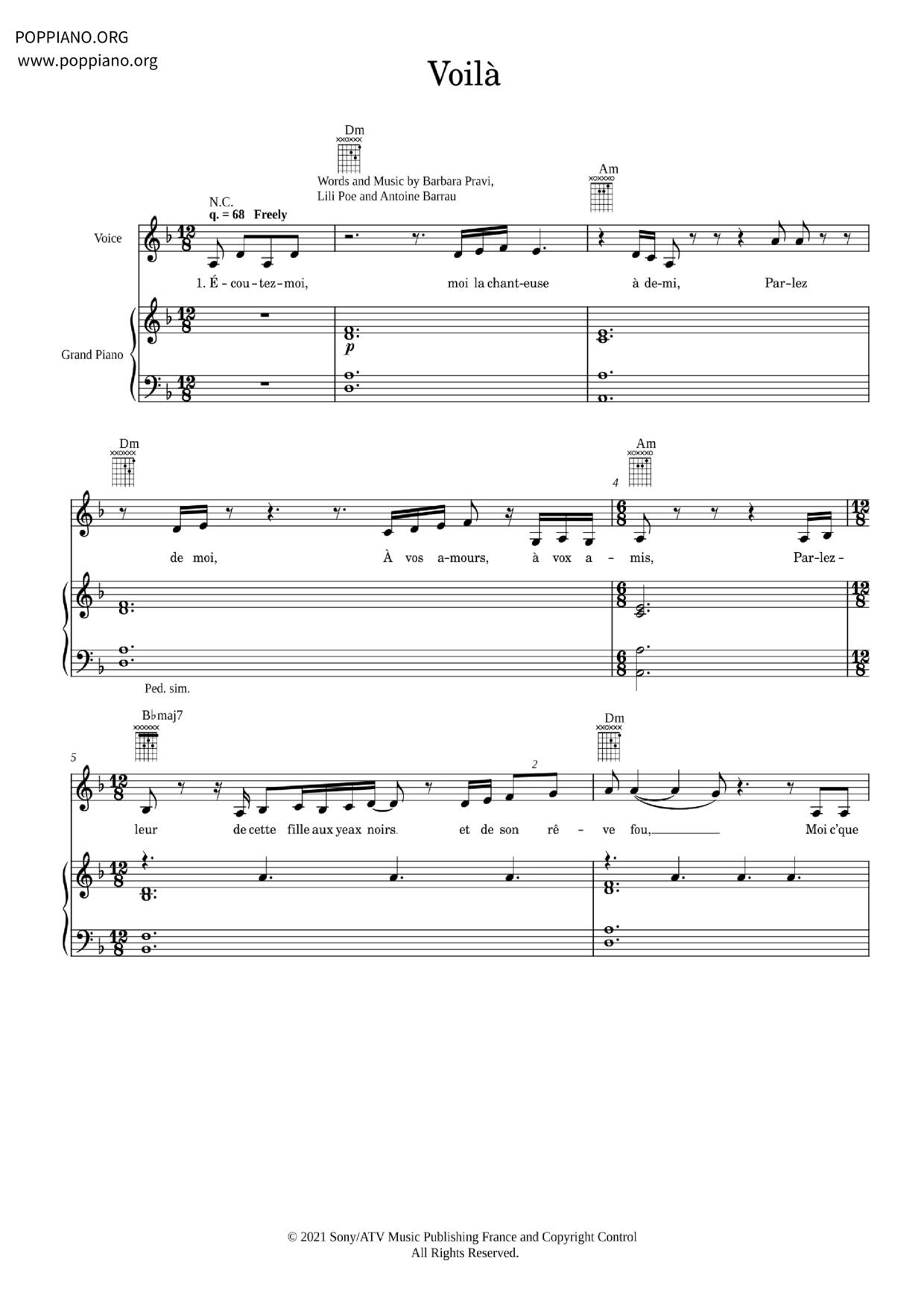 Voilà Score