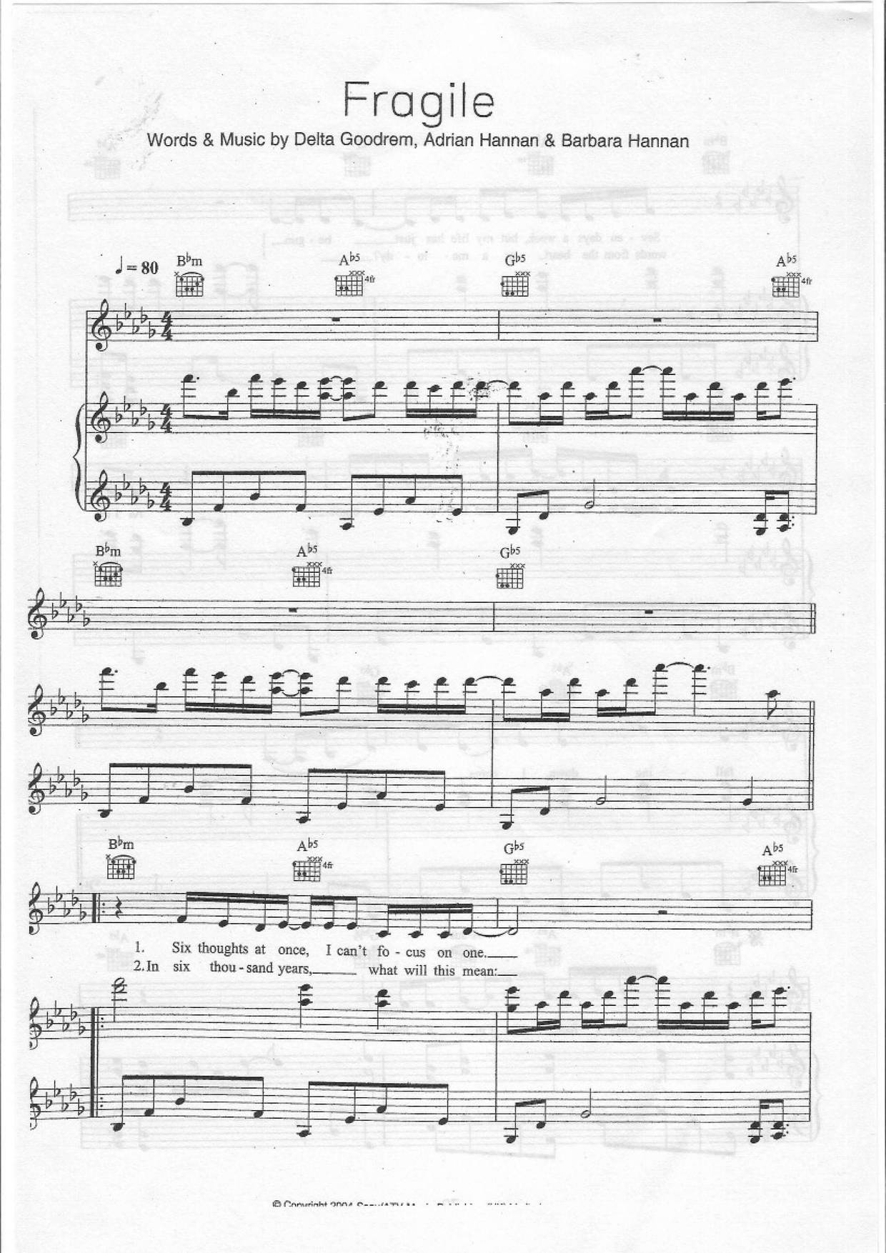 Fragile Score