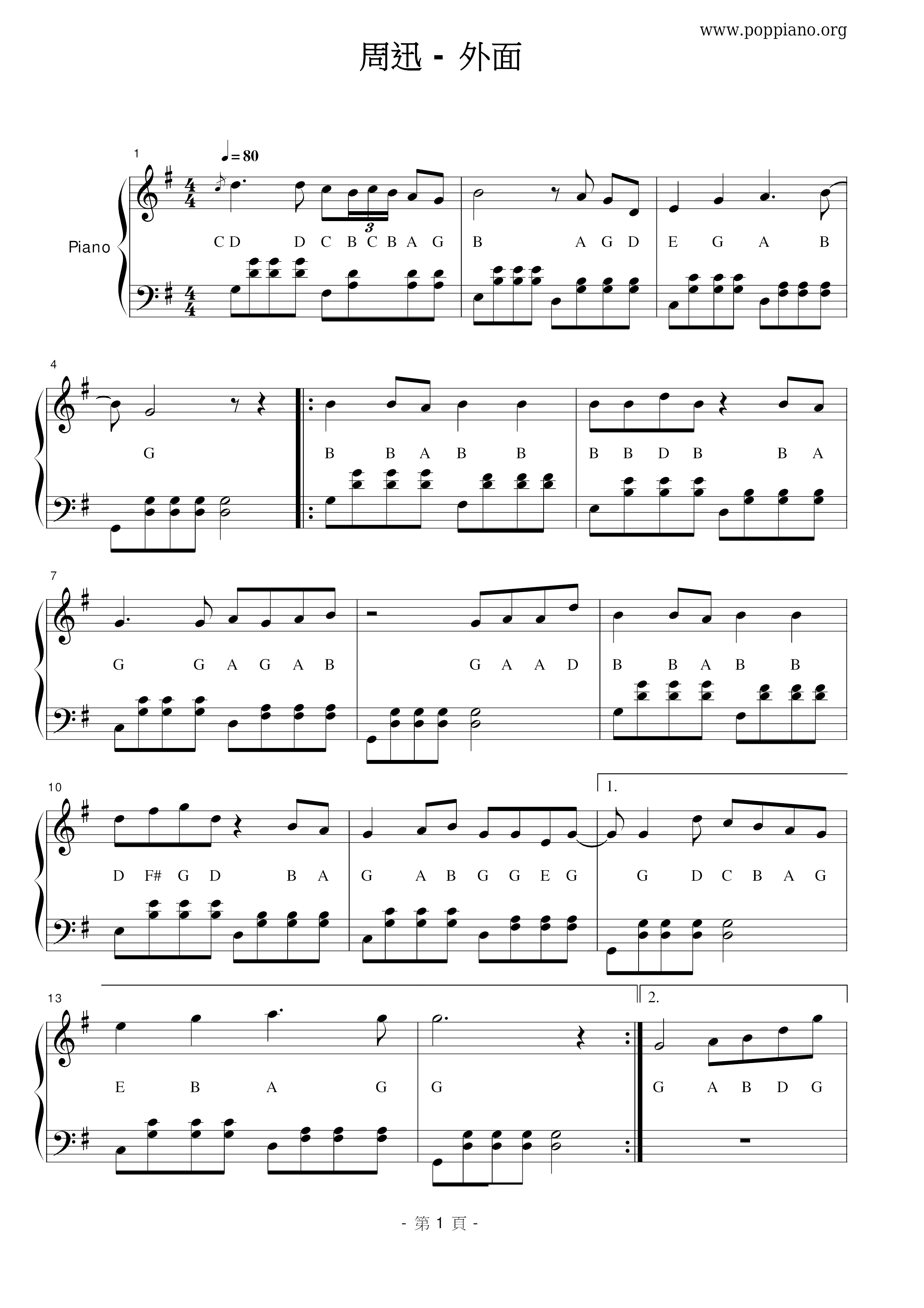 Outside Score