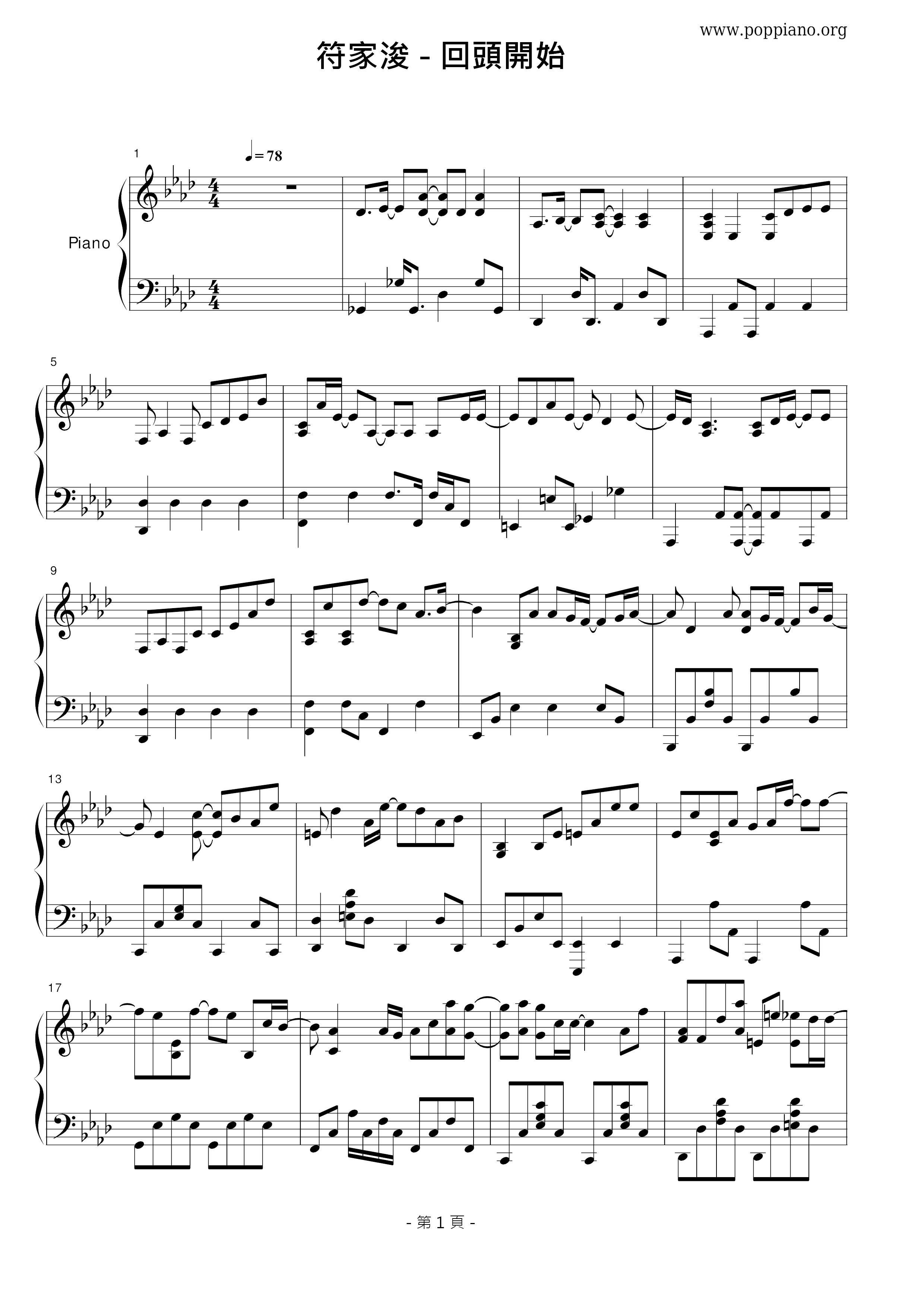 Turn Back Score