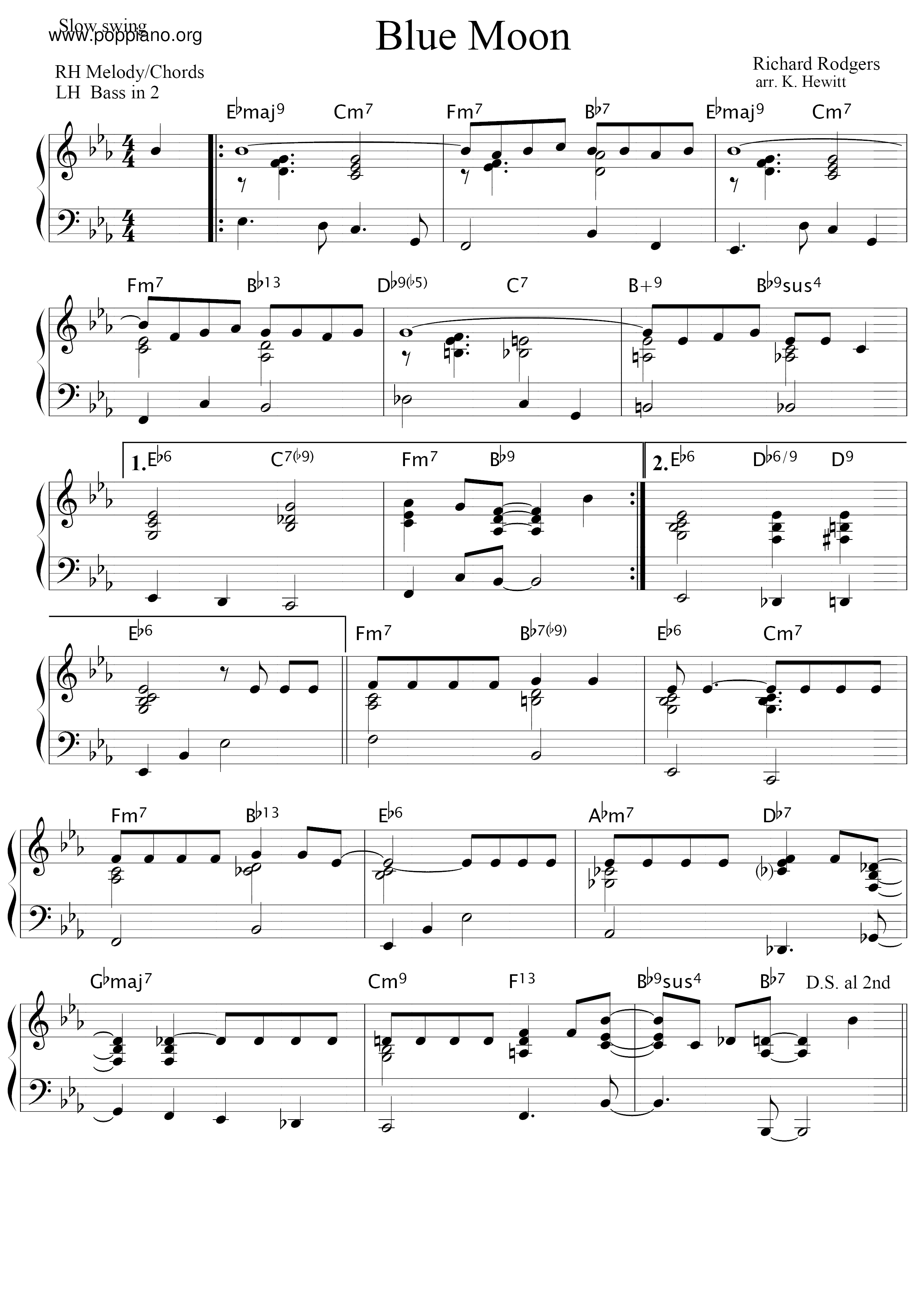Blue Moon Score