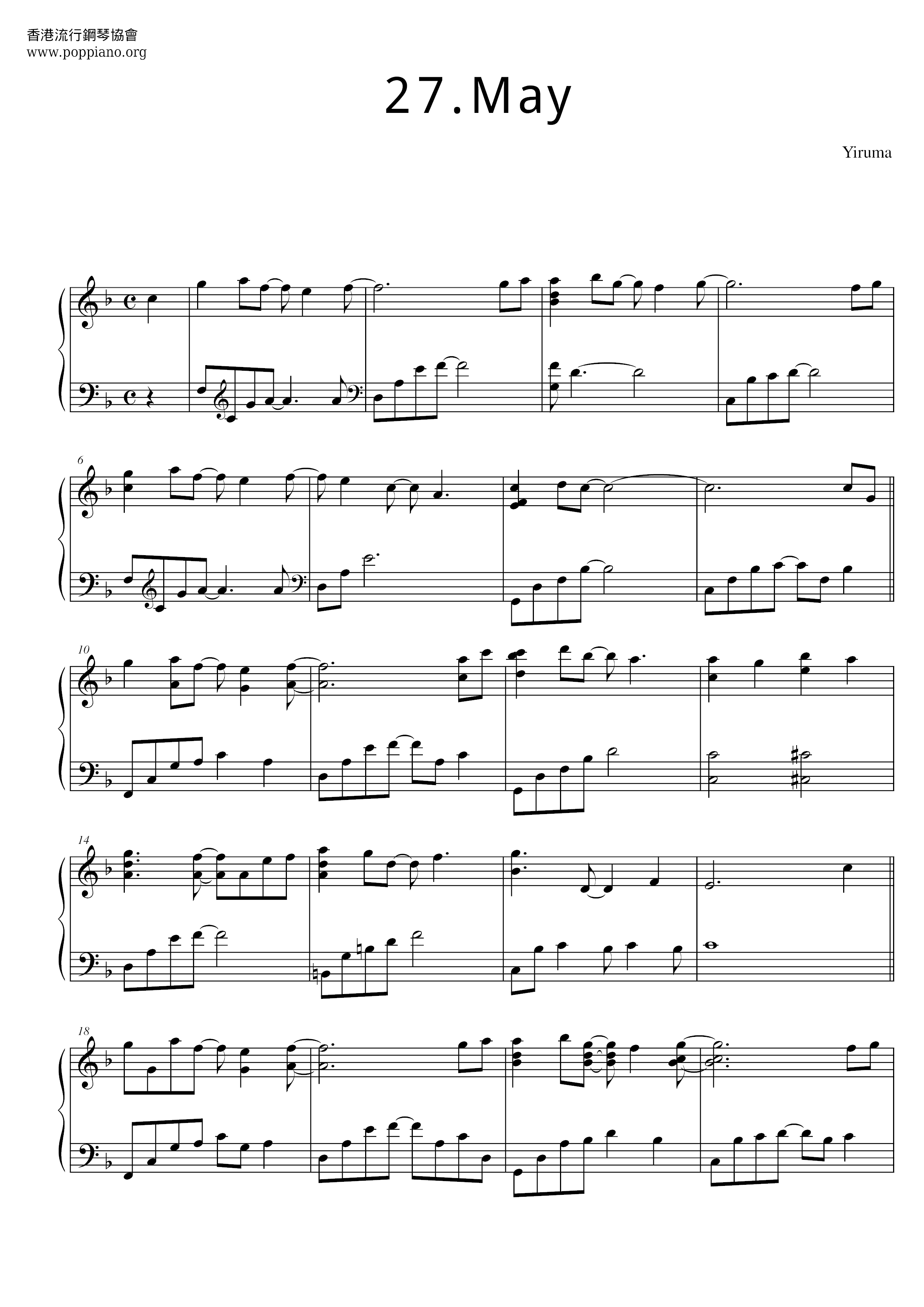 27 May Score