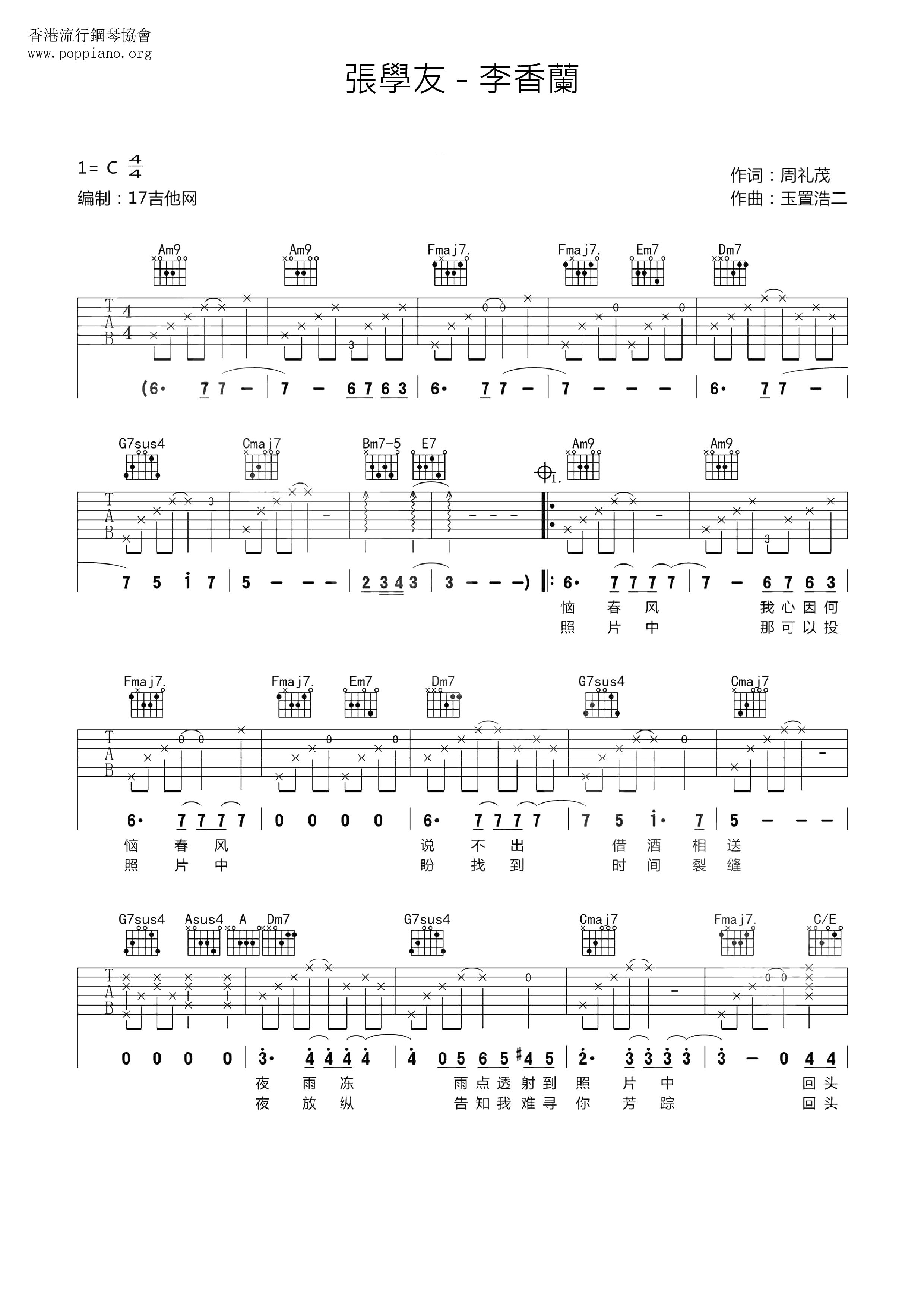 Li Xianglan Score