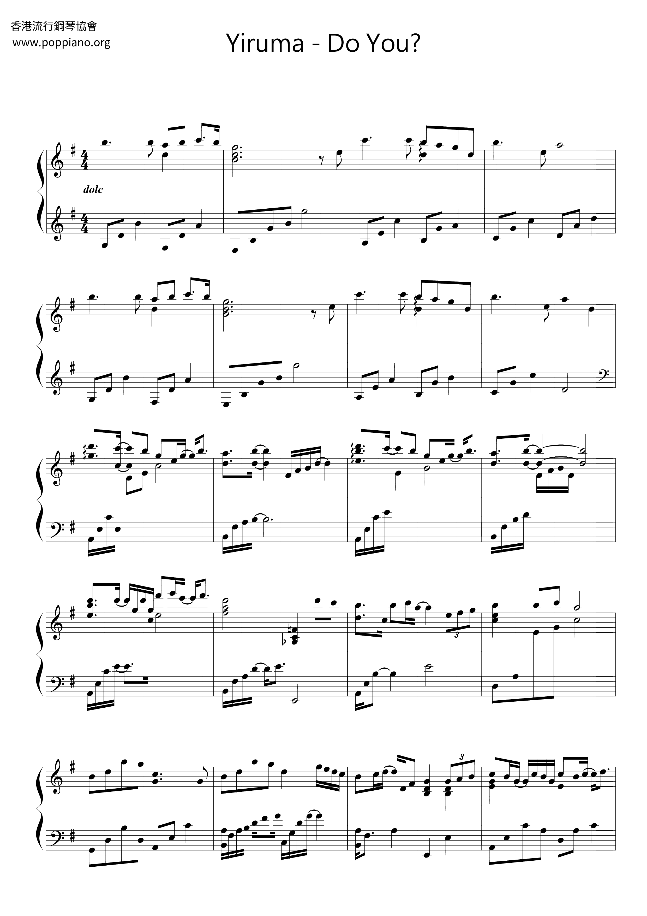 Do You? Score