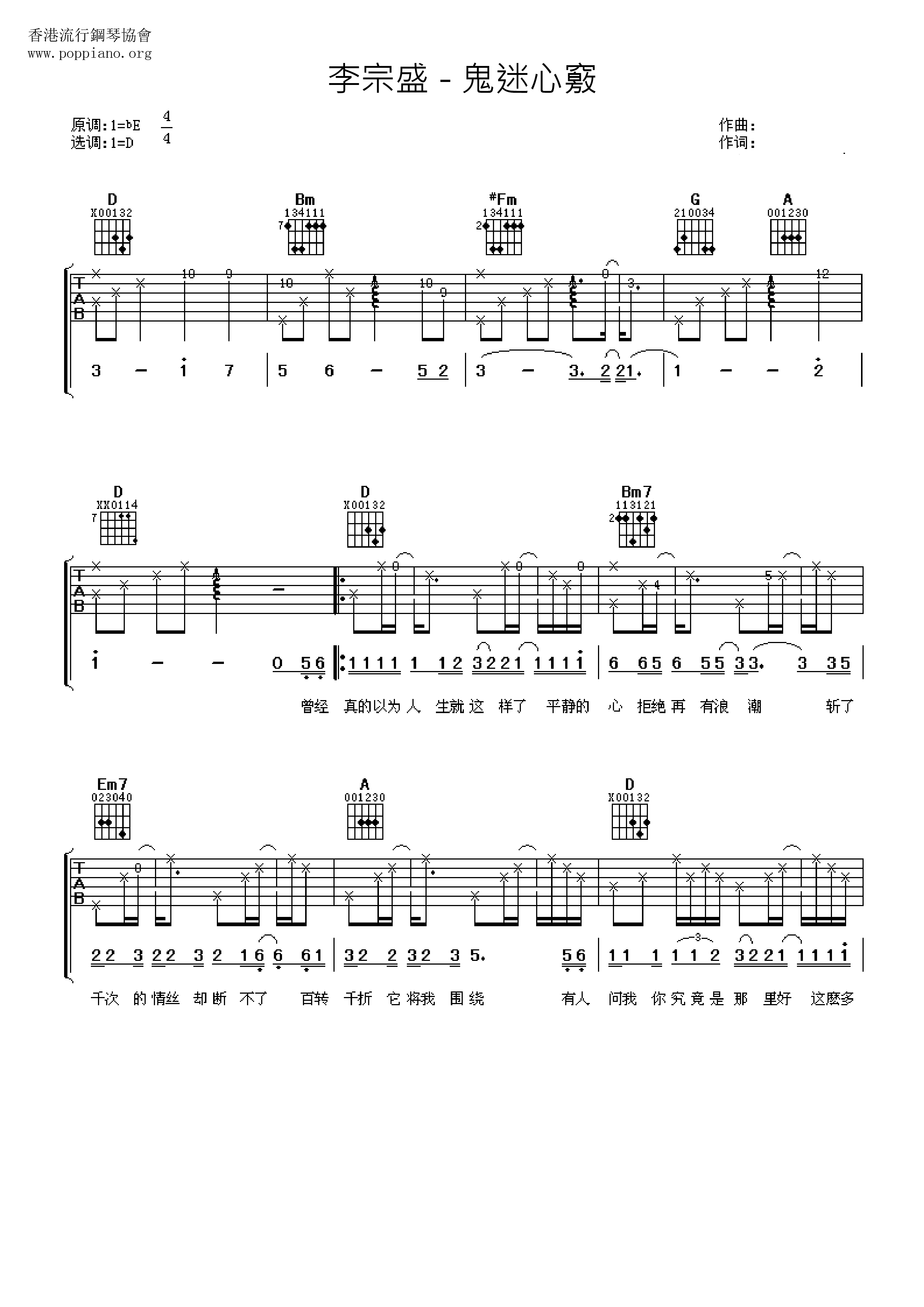 Guimi Xinqiao Score