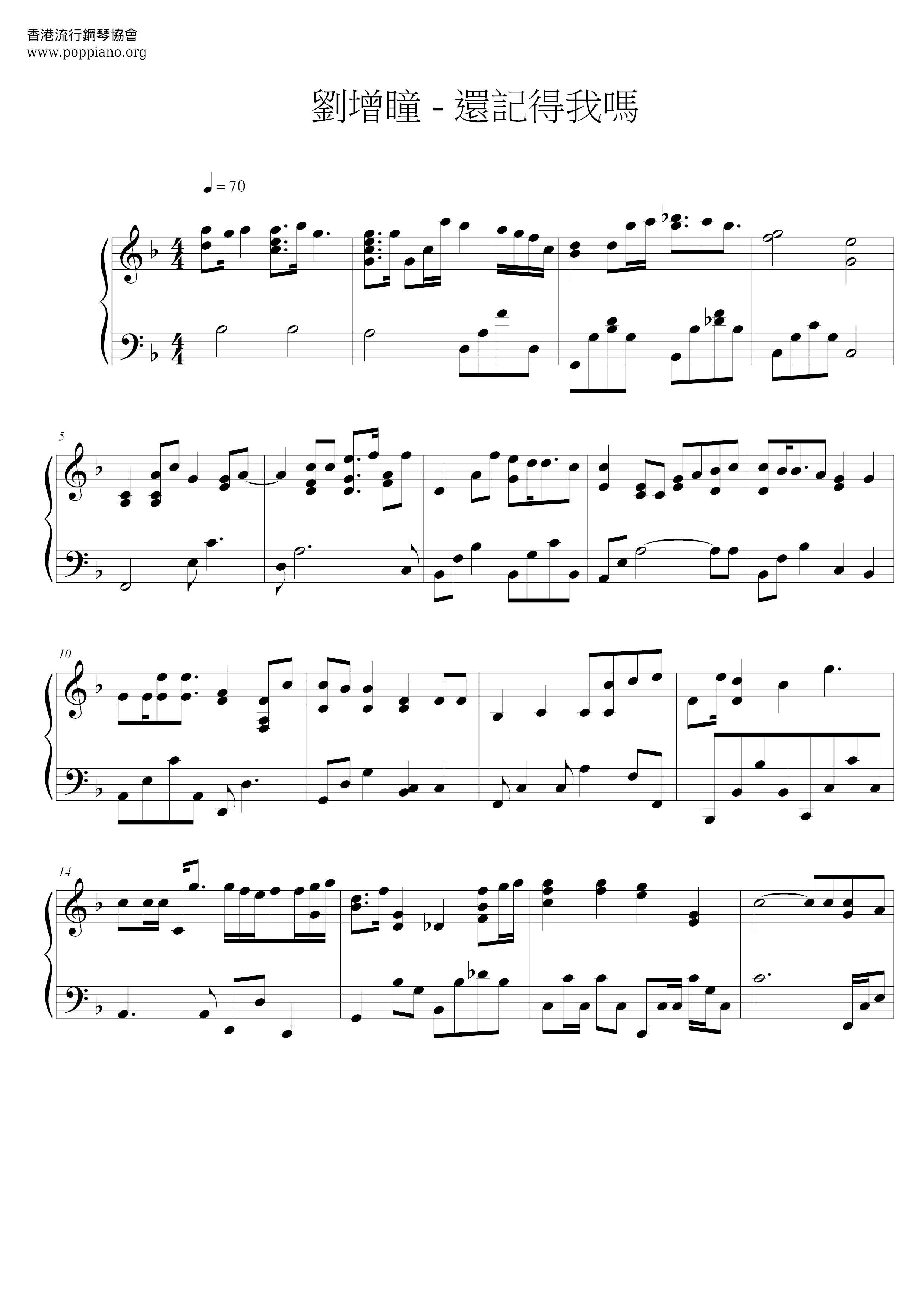 Remember Me Score