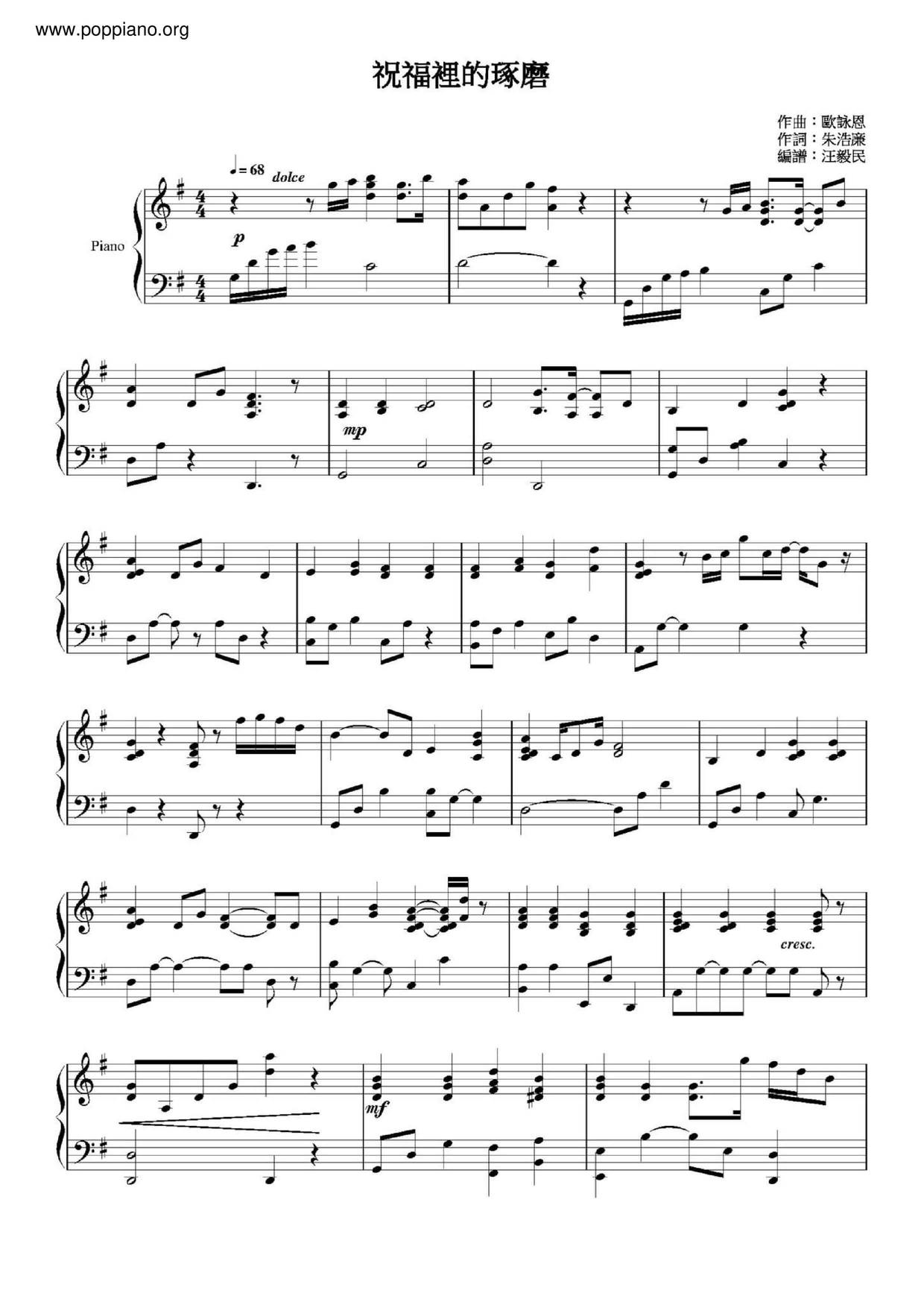 The Blessing Score