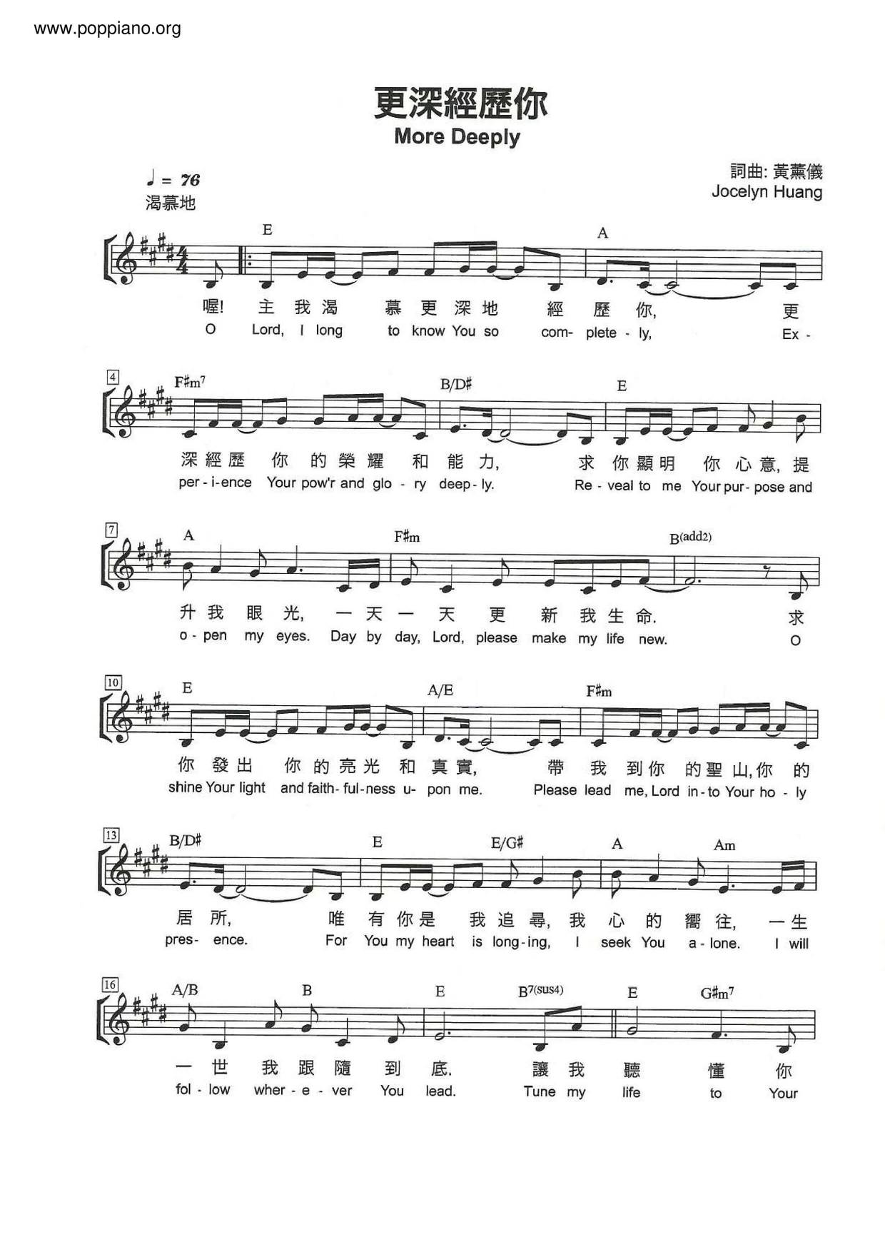 Go Deeper Through You Score