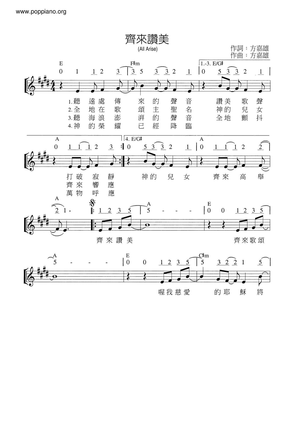 All Arise Score