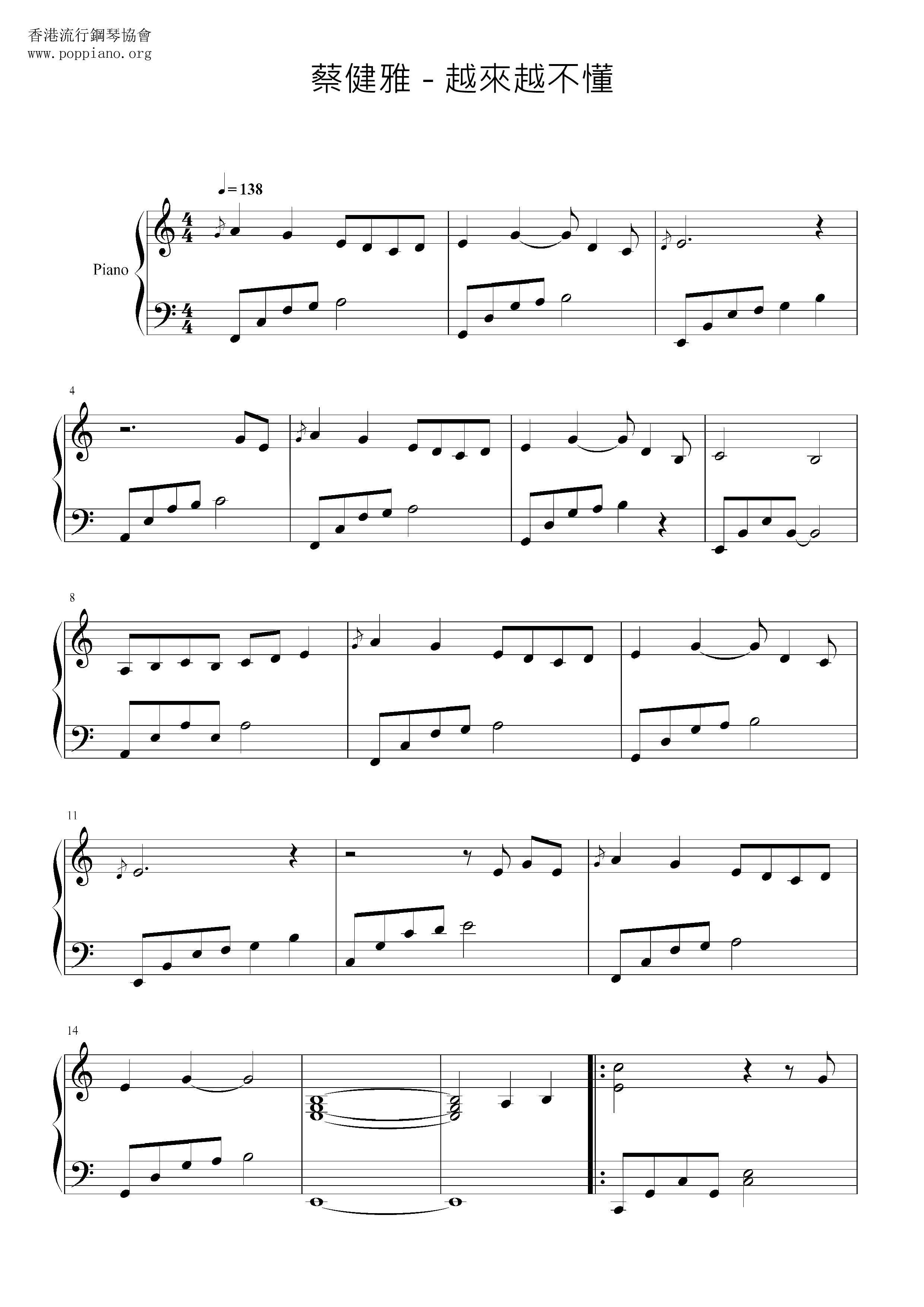 More And More Do Not Understand Score