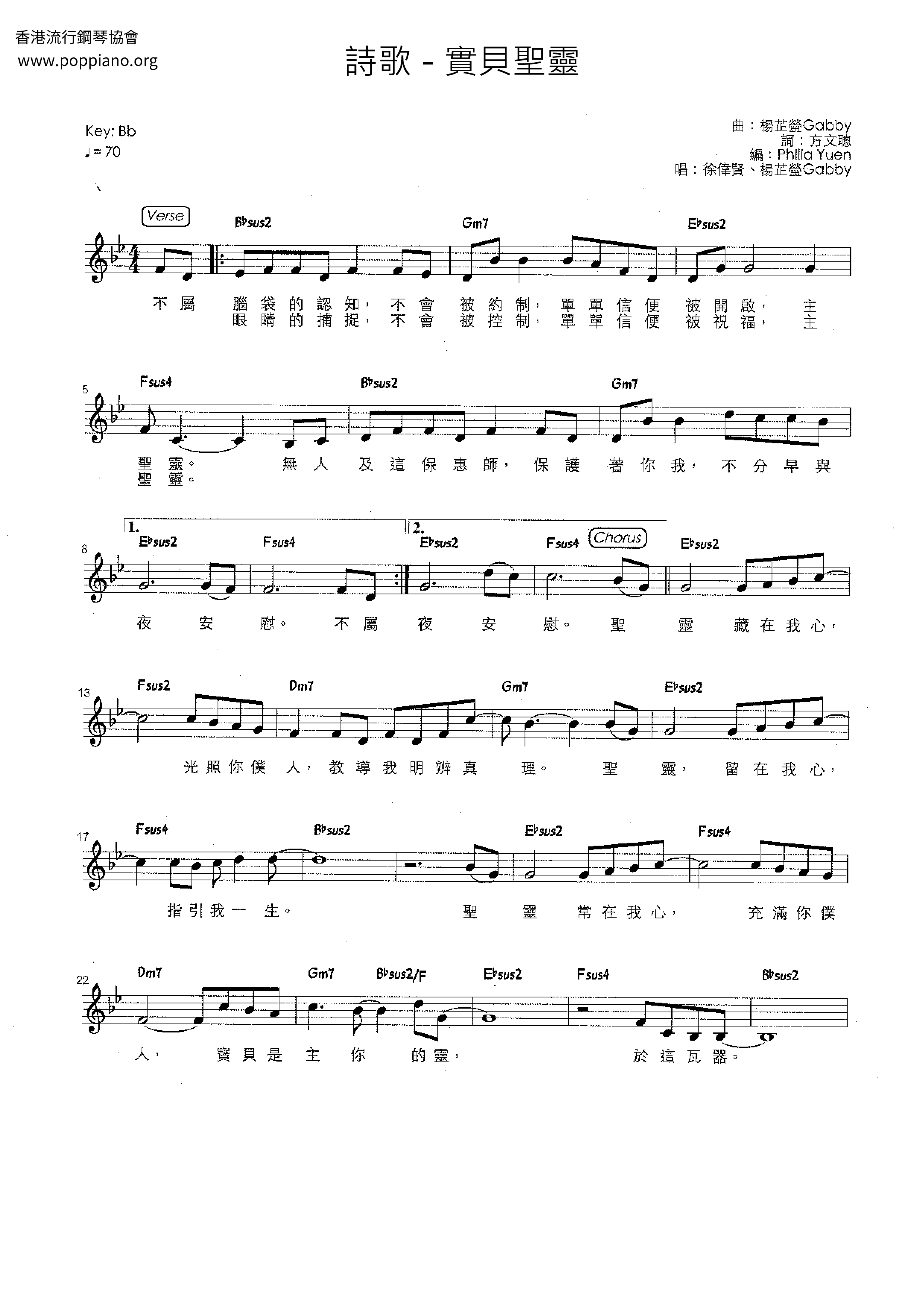 The Holy Spirit Of Sebe Score