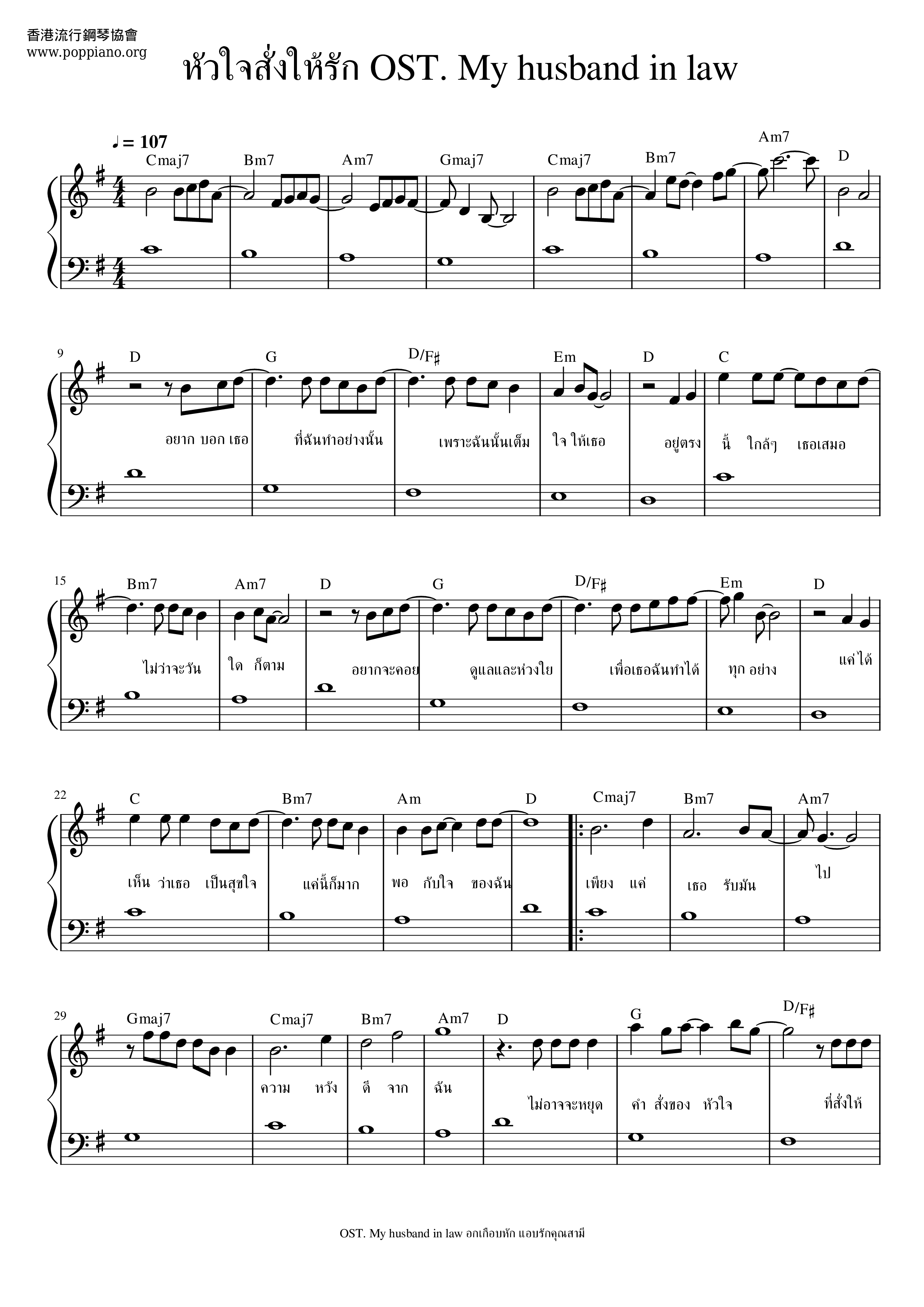 Hua Jai Sung Hai Rak - My Husband In Law Score