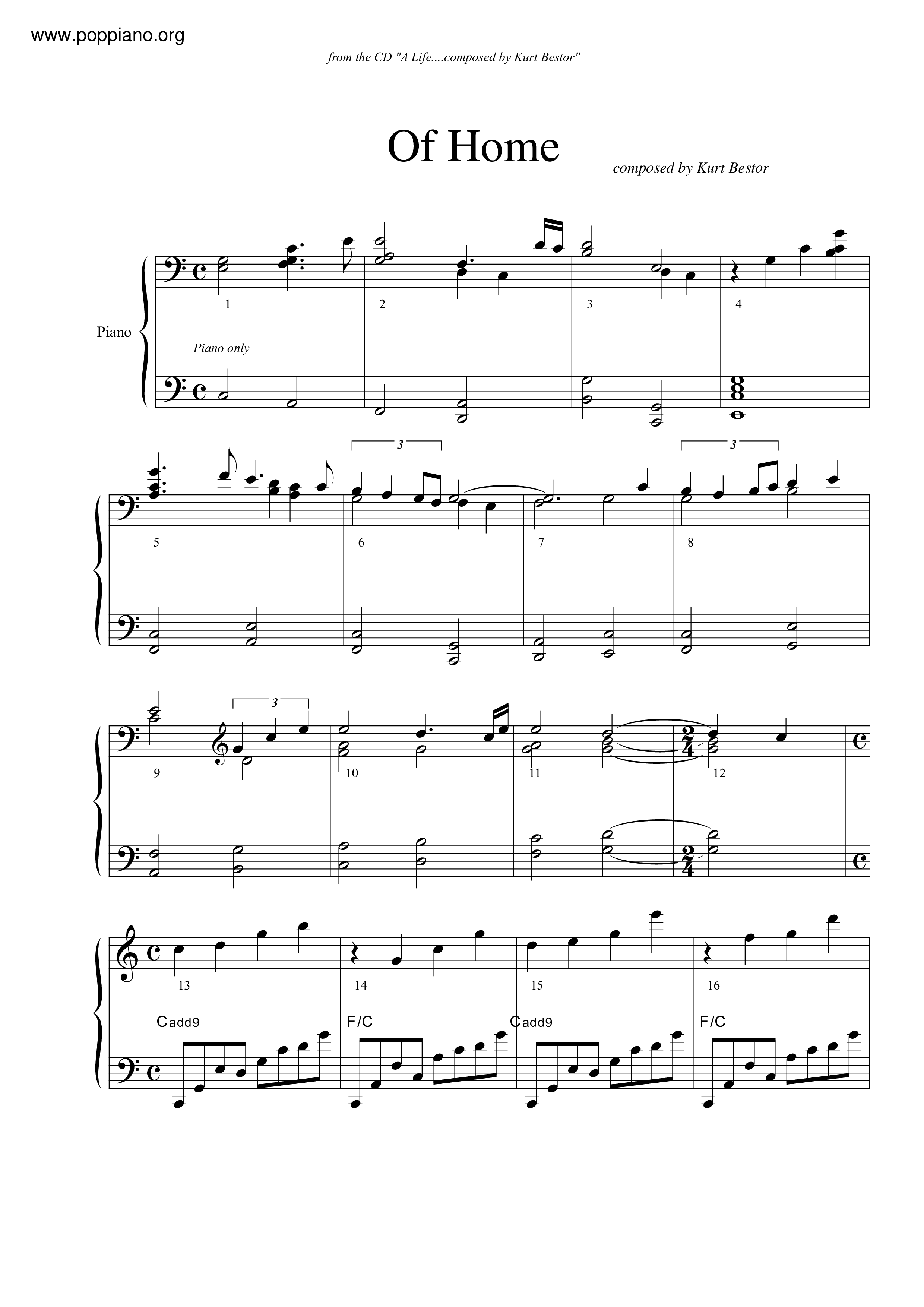 Of Home Score