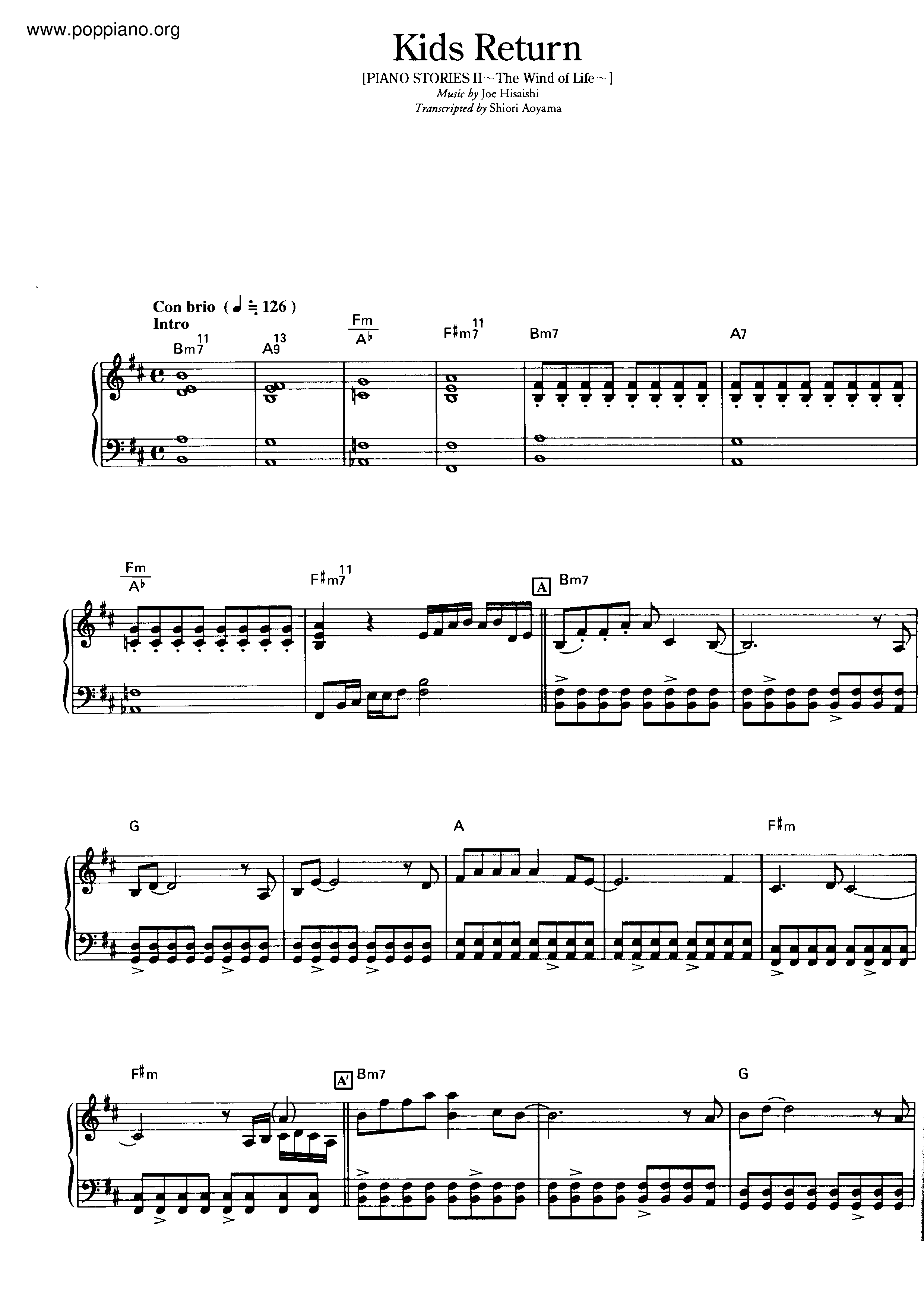 Kids Return Score
