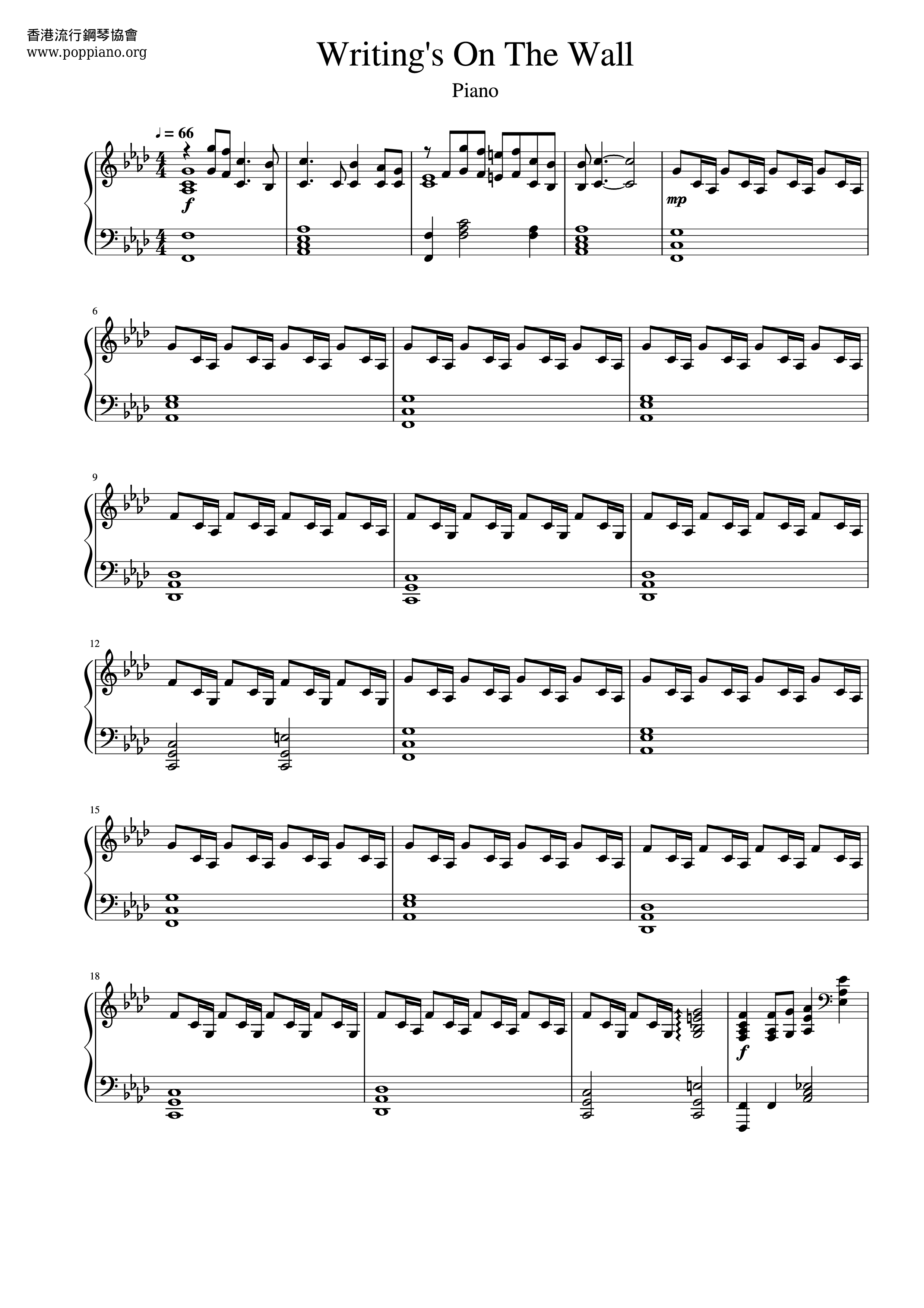 Spectre - Writing's On The Wall Score