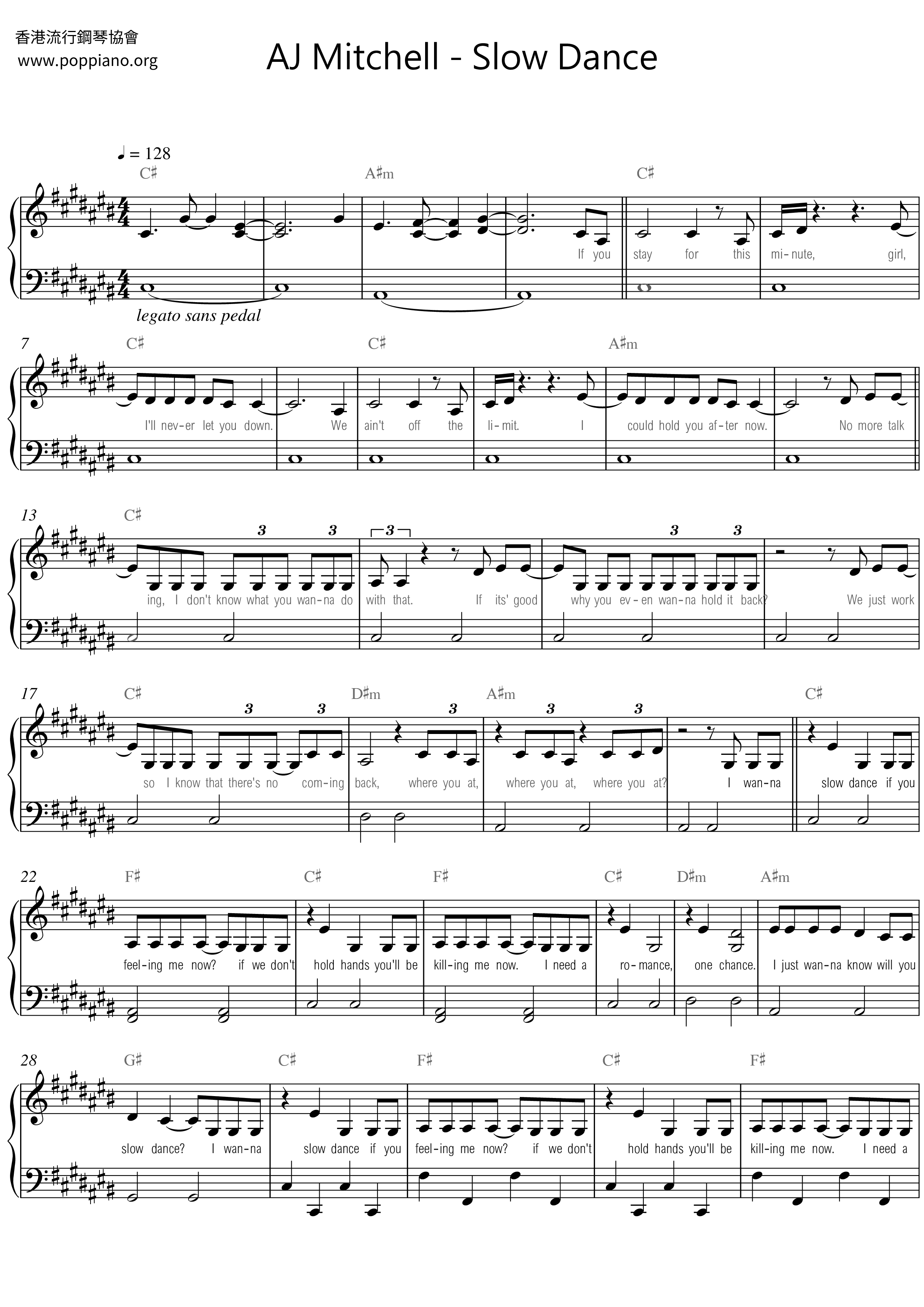 Slow Dance Score