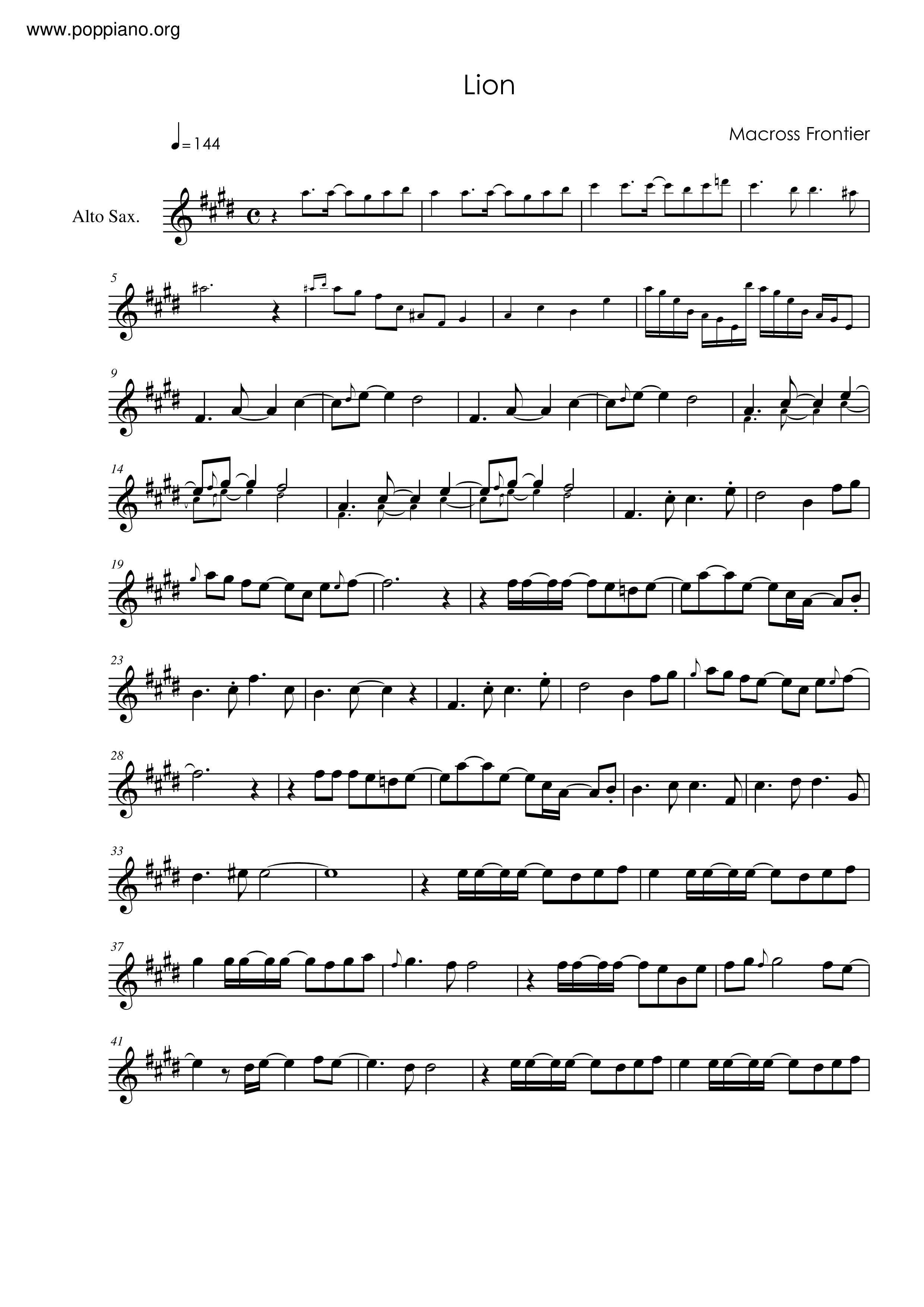 Macross Frontier - Lion Score