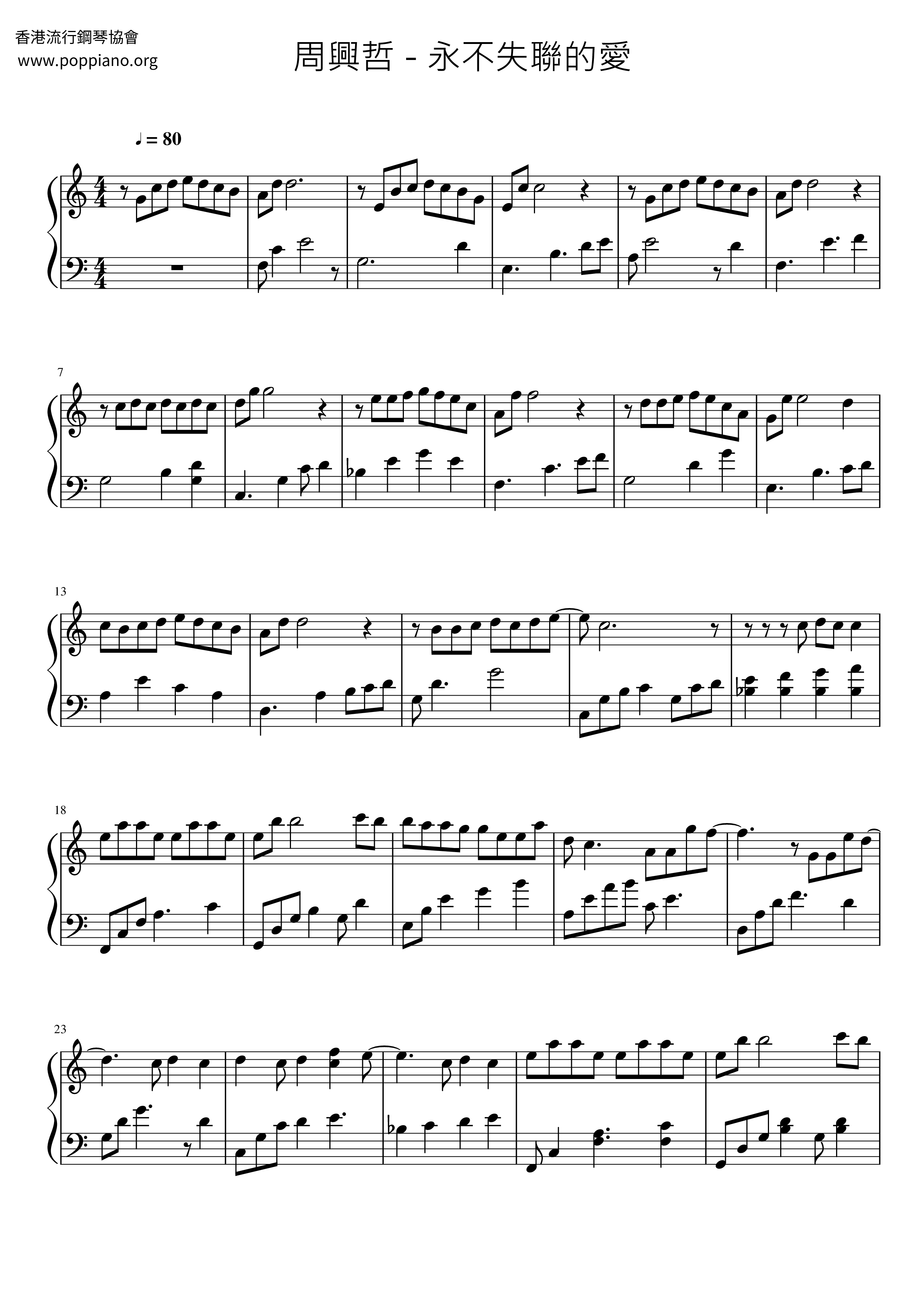 Love That Never Loses Love Score