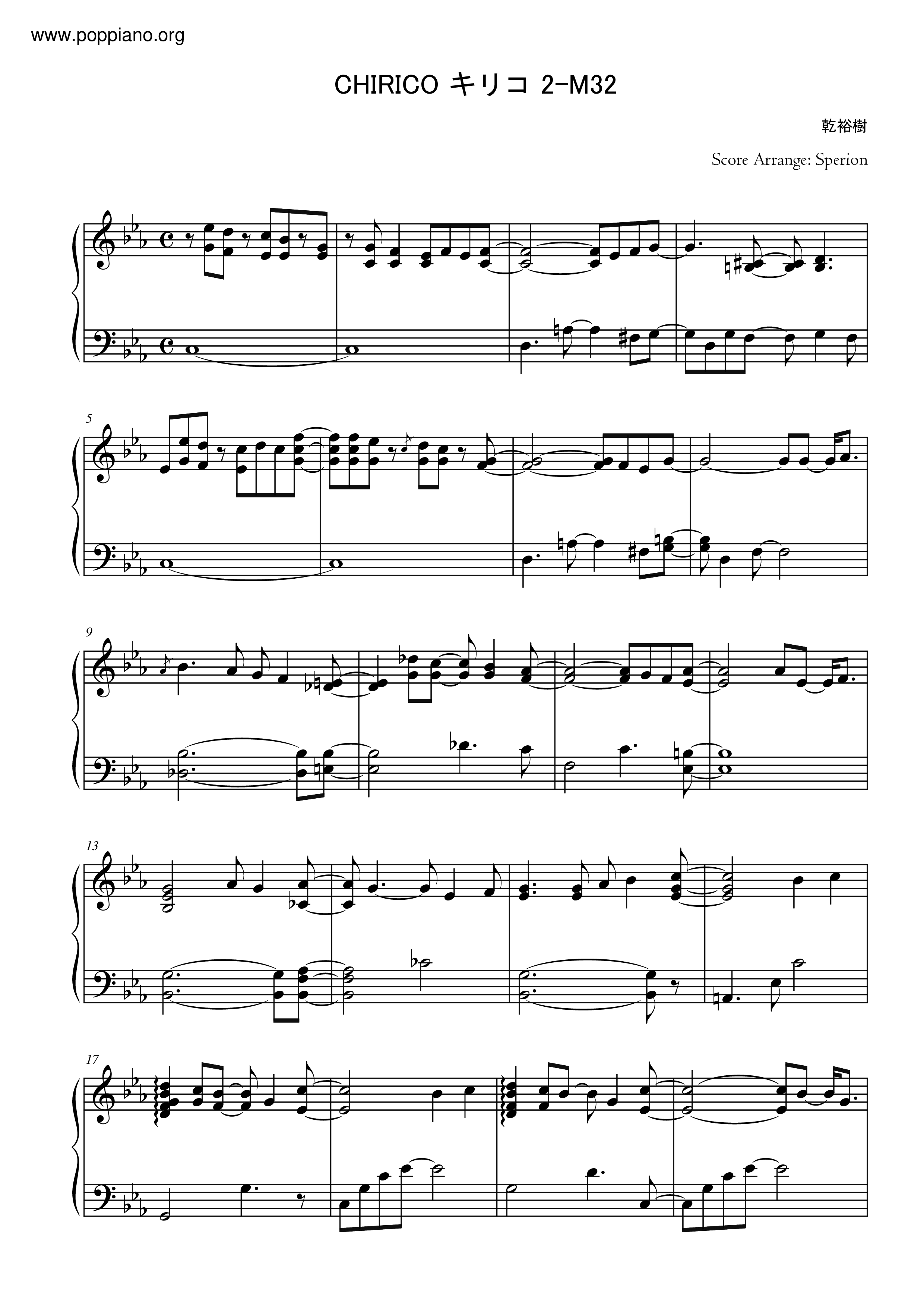 Chirico キリコ 2-M32 Score
