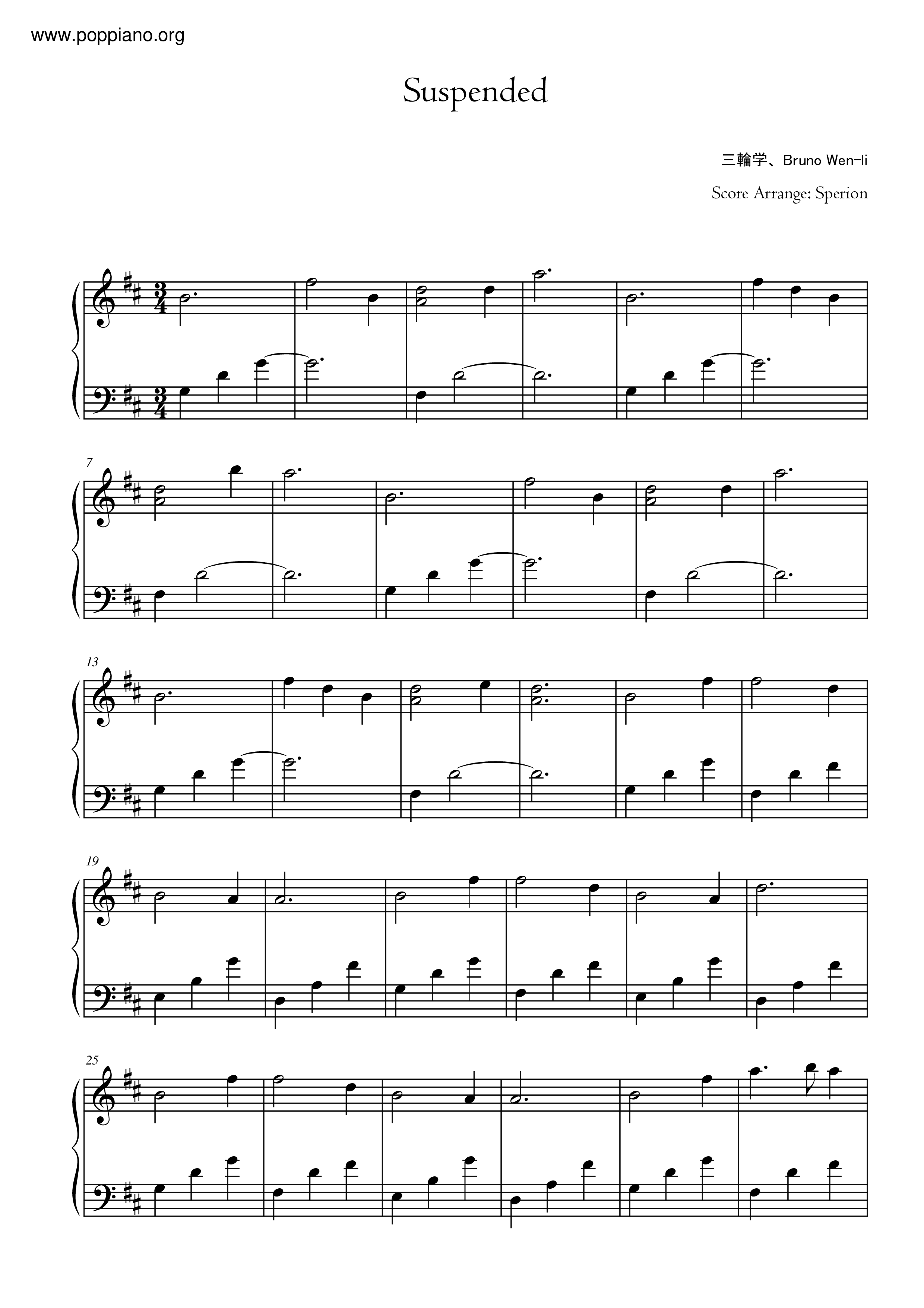 Suspended Score