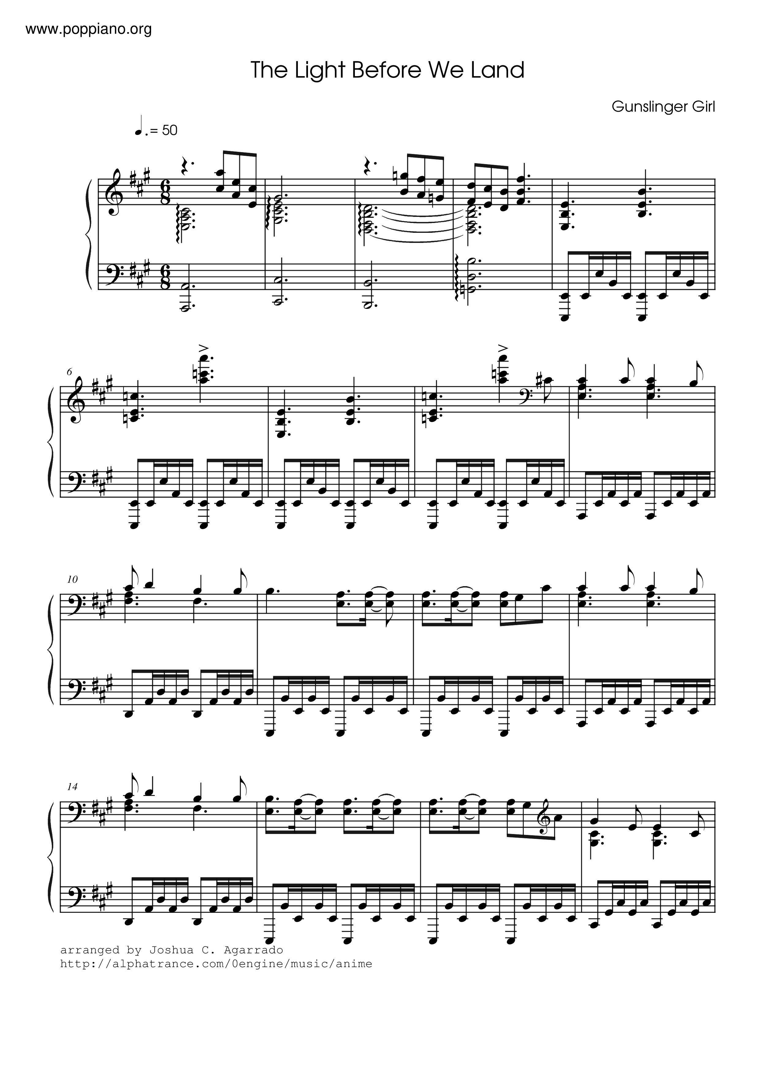 The Light Before We Land - Gunslinger Girl Score