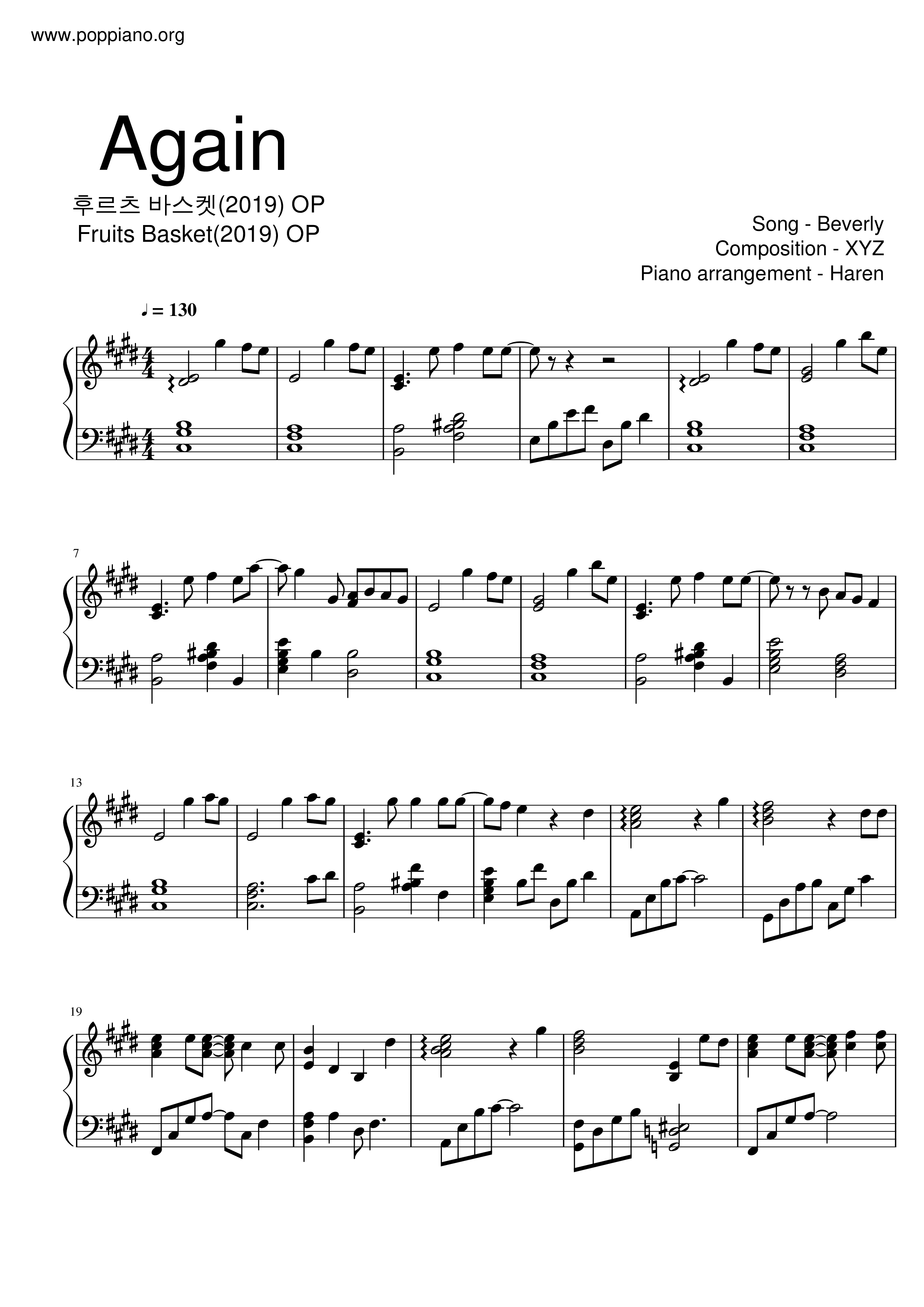Fruits Basket - Again Score