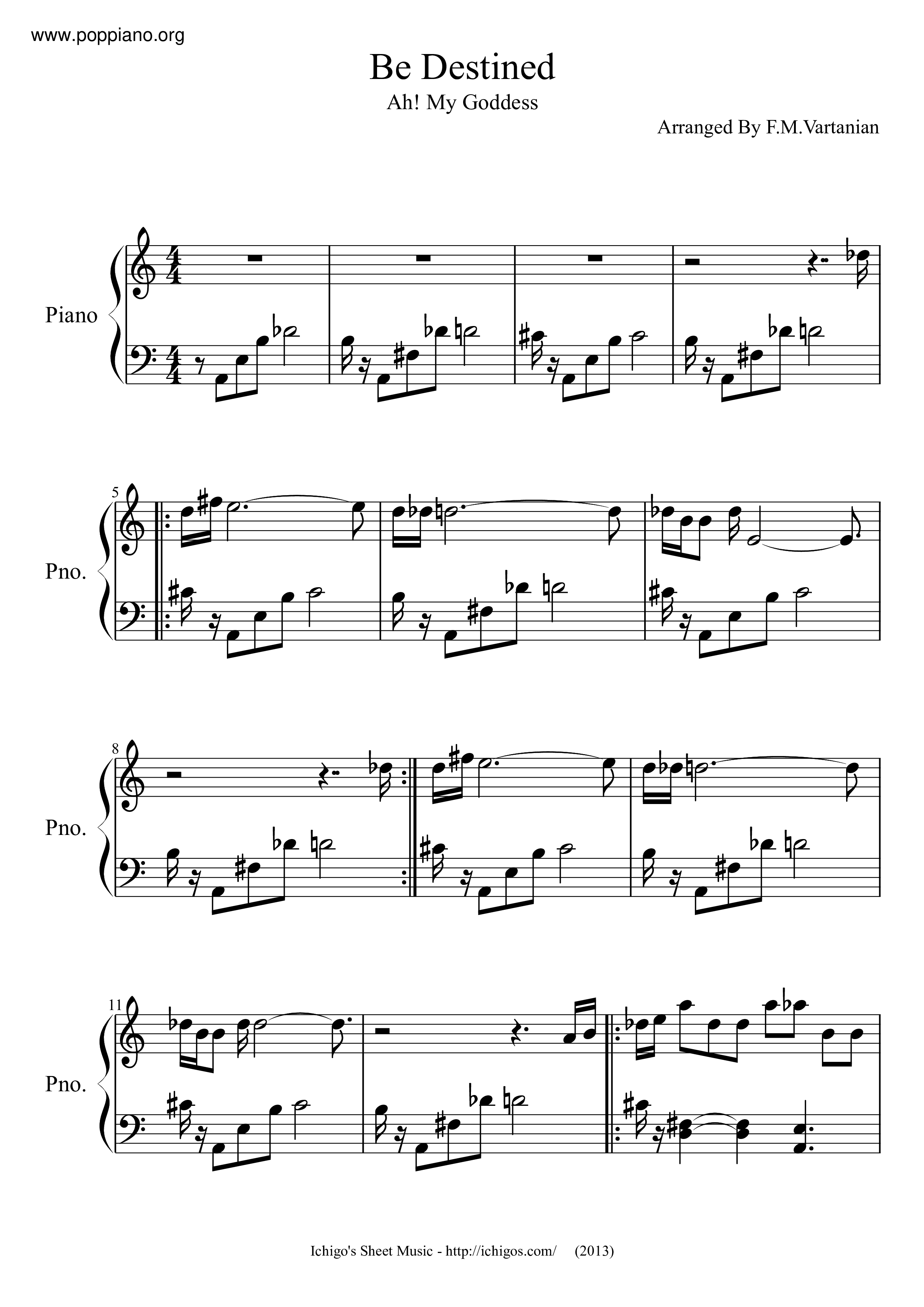 Be Destined Score