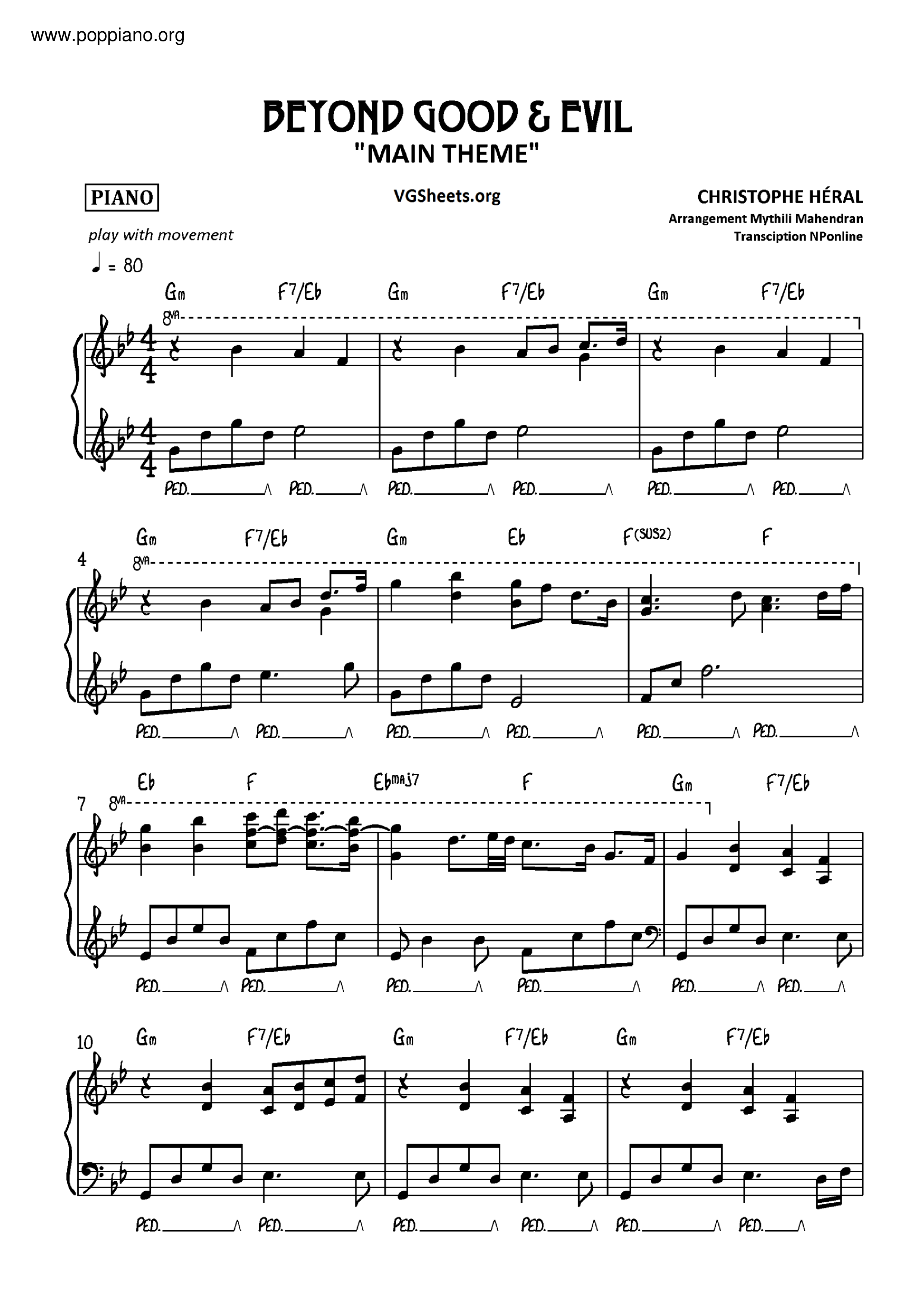 Main Theme Score