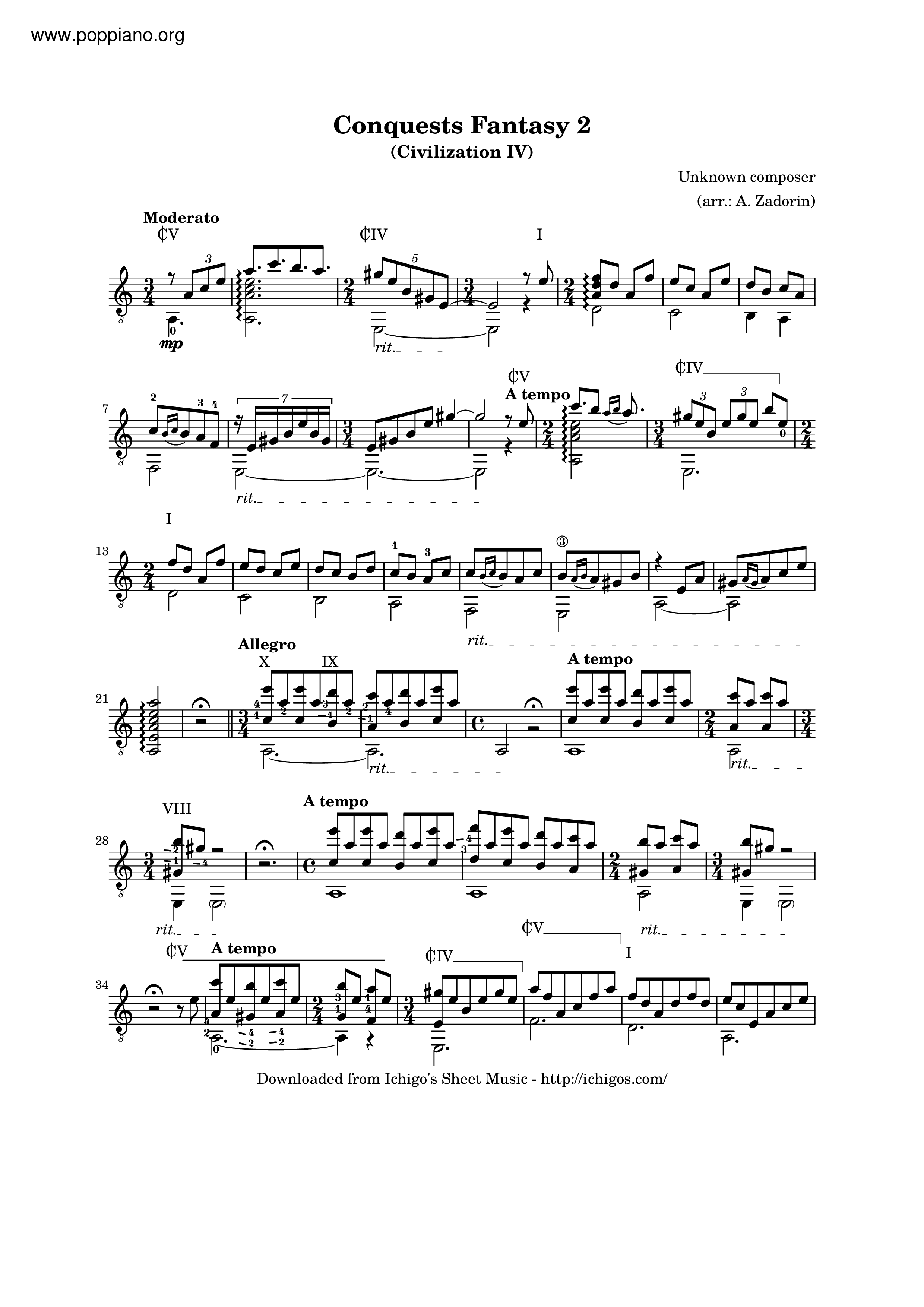 Conquests Fantasy 2 Score