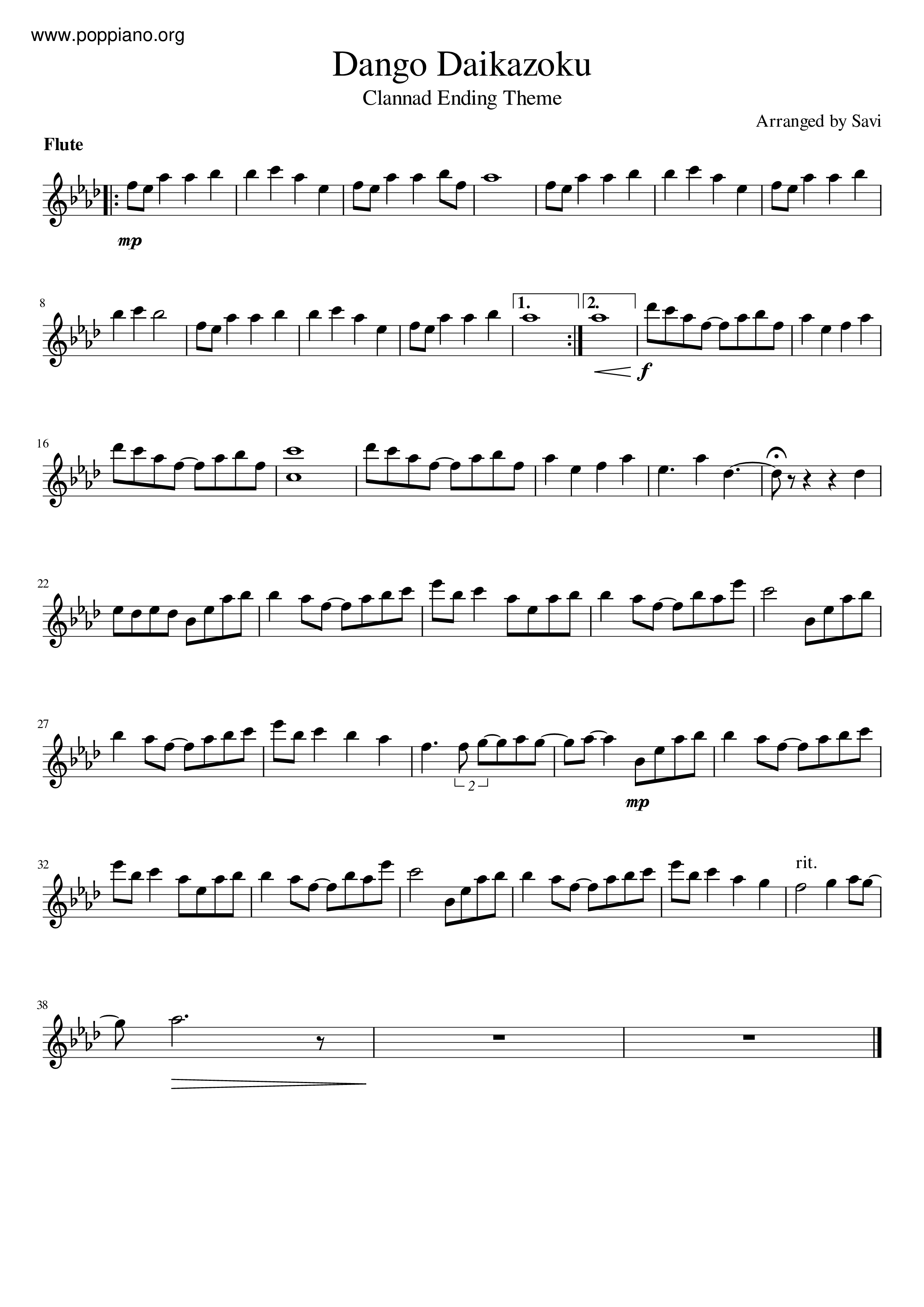 Dango Daikazoku Score