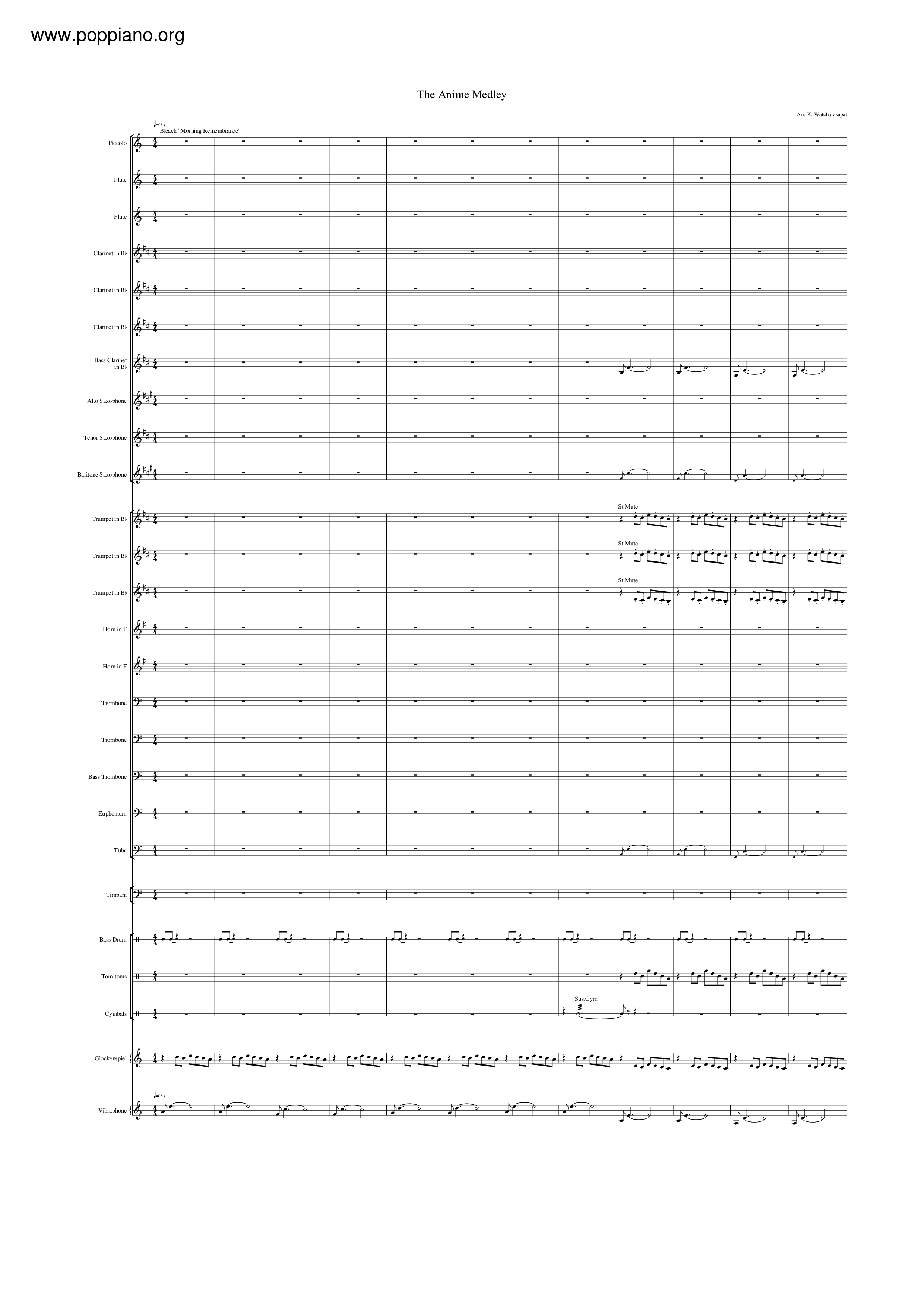 The Anime Medley Score