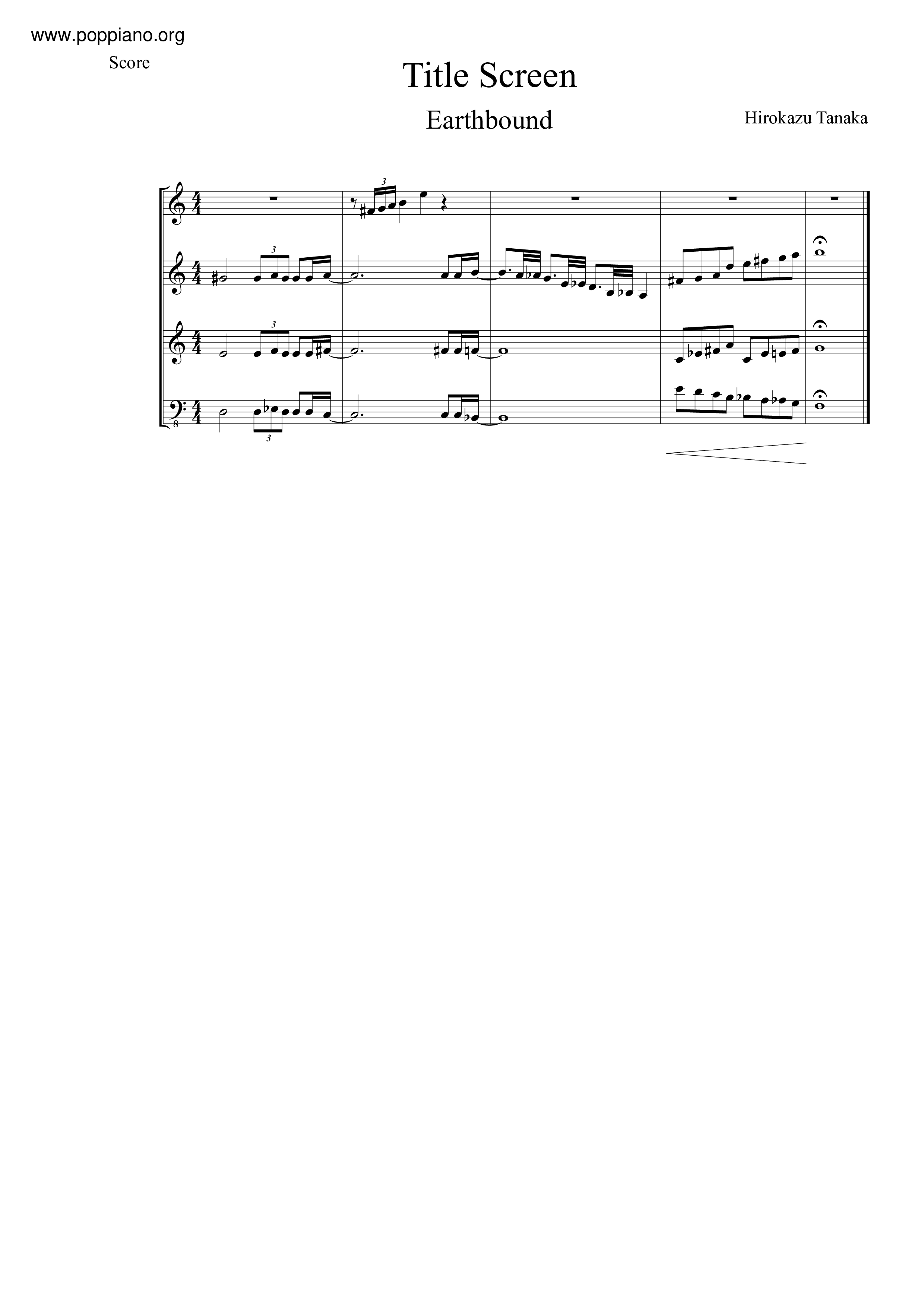 Title Screen Score