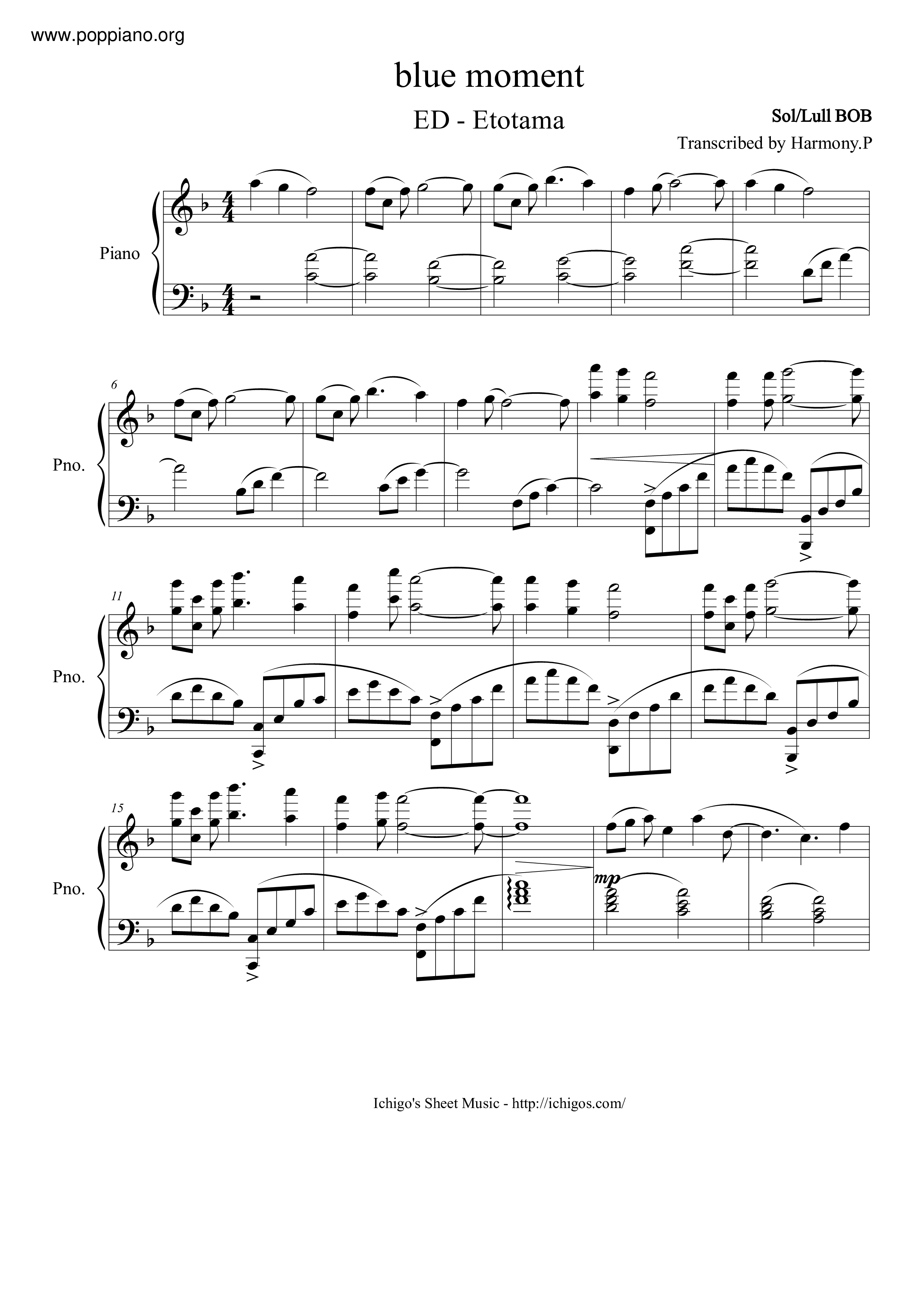 Blue Moment Score