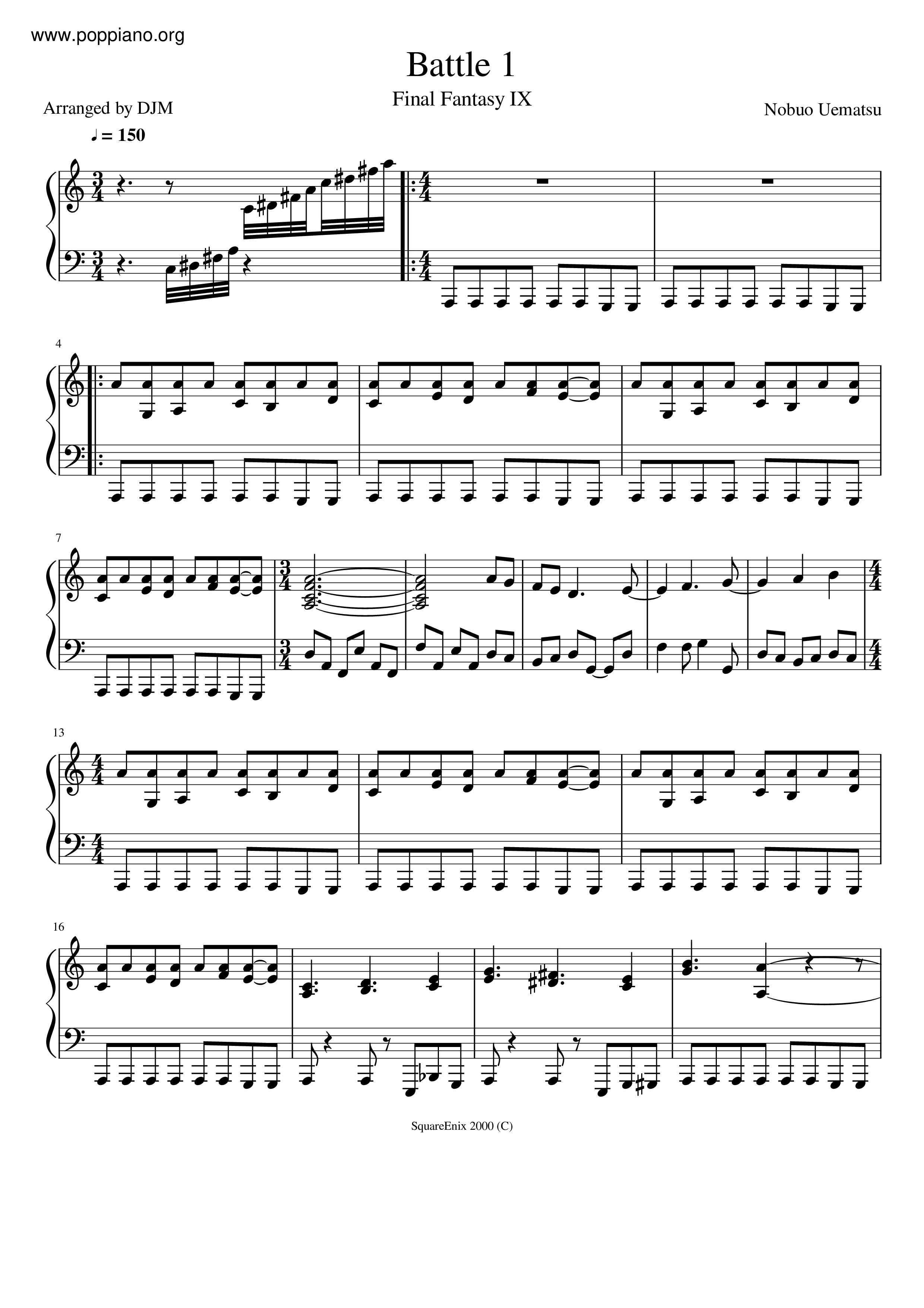 Battle 1 Score