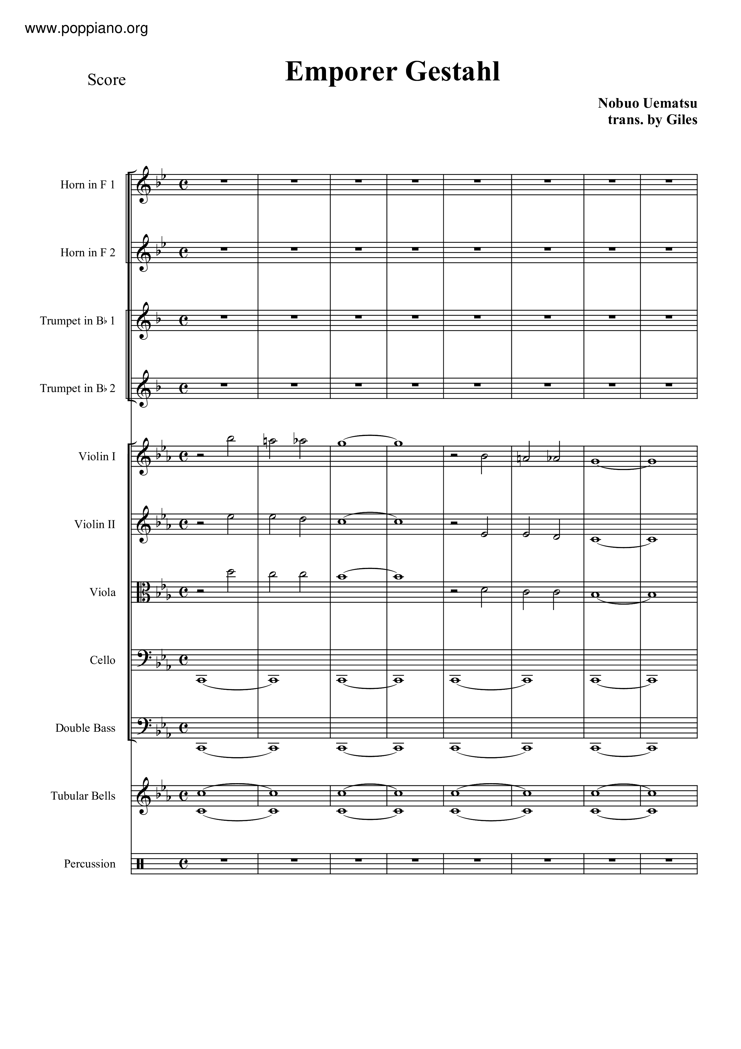 Emporer Gestahl Score