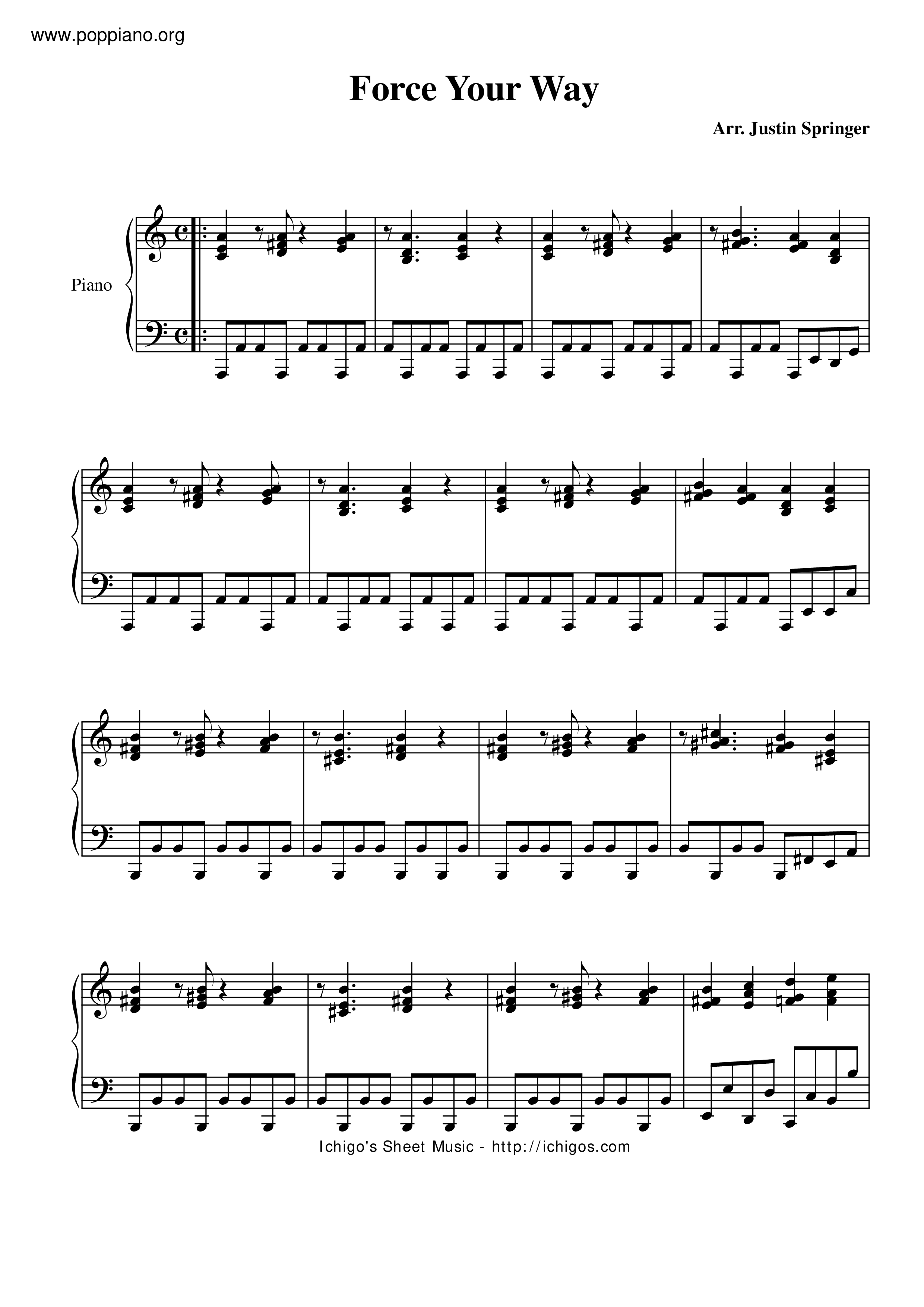 Force Your Way Score