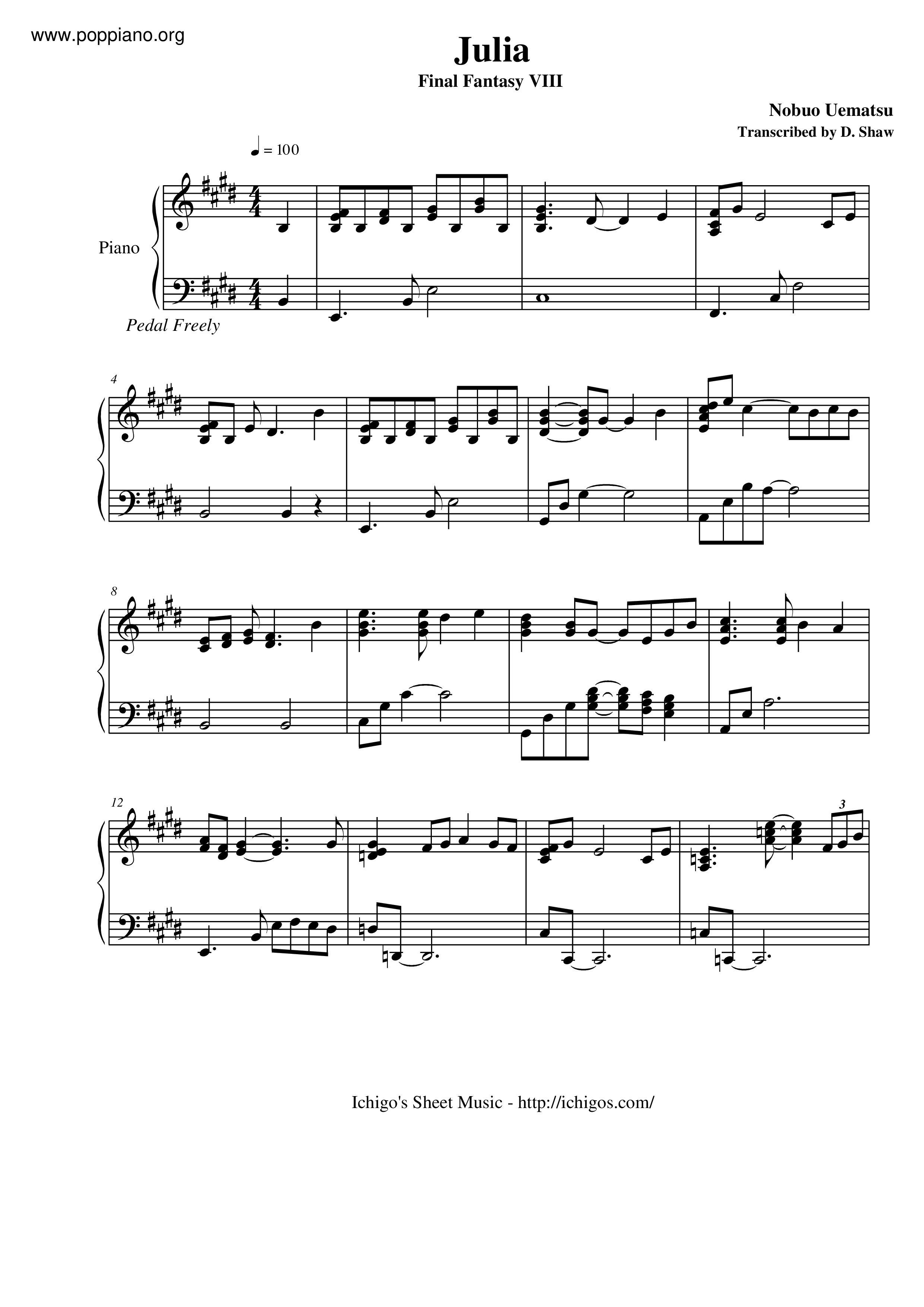 Julia Score