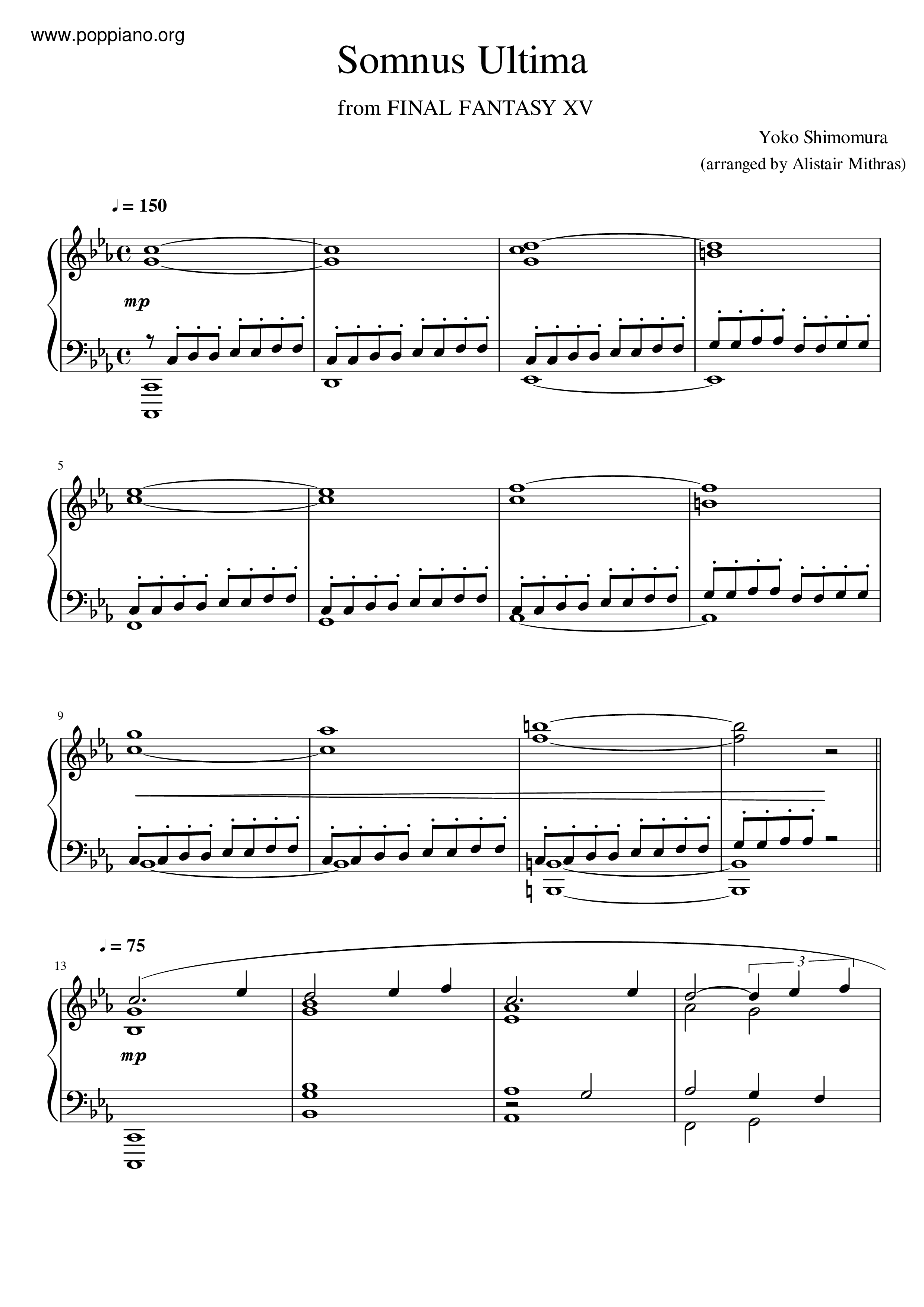 Somnus Ultima Score