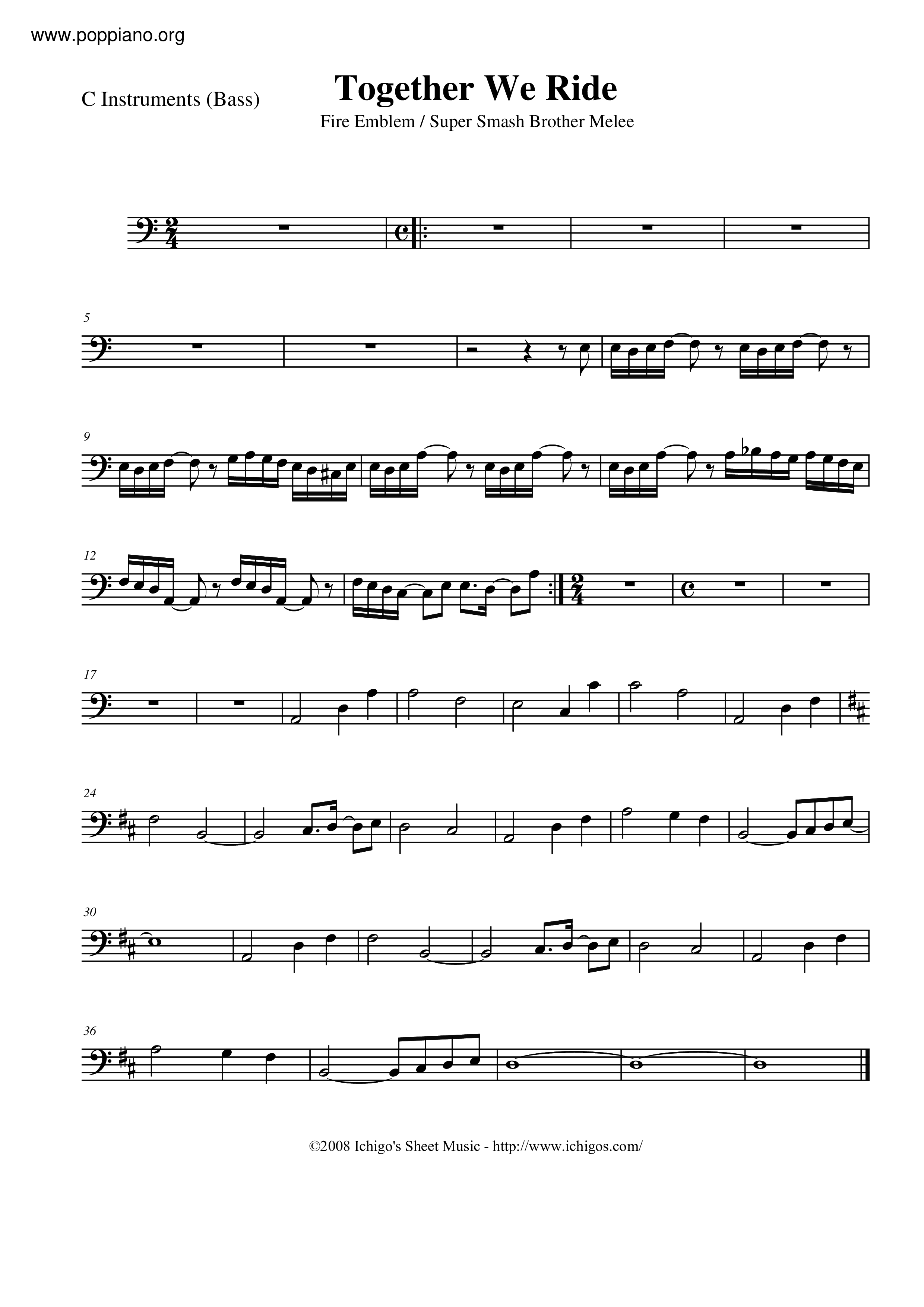 Together We Ride Score