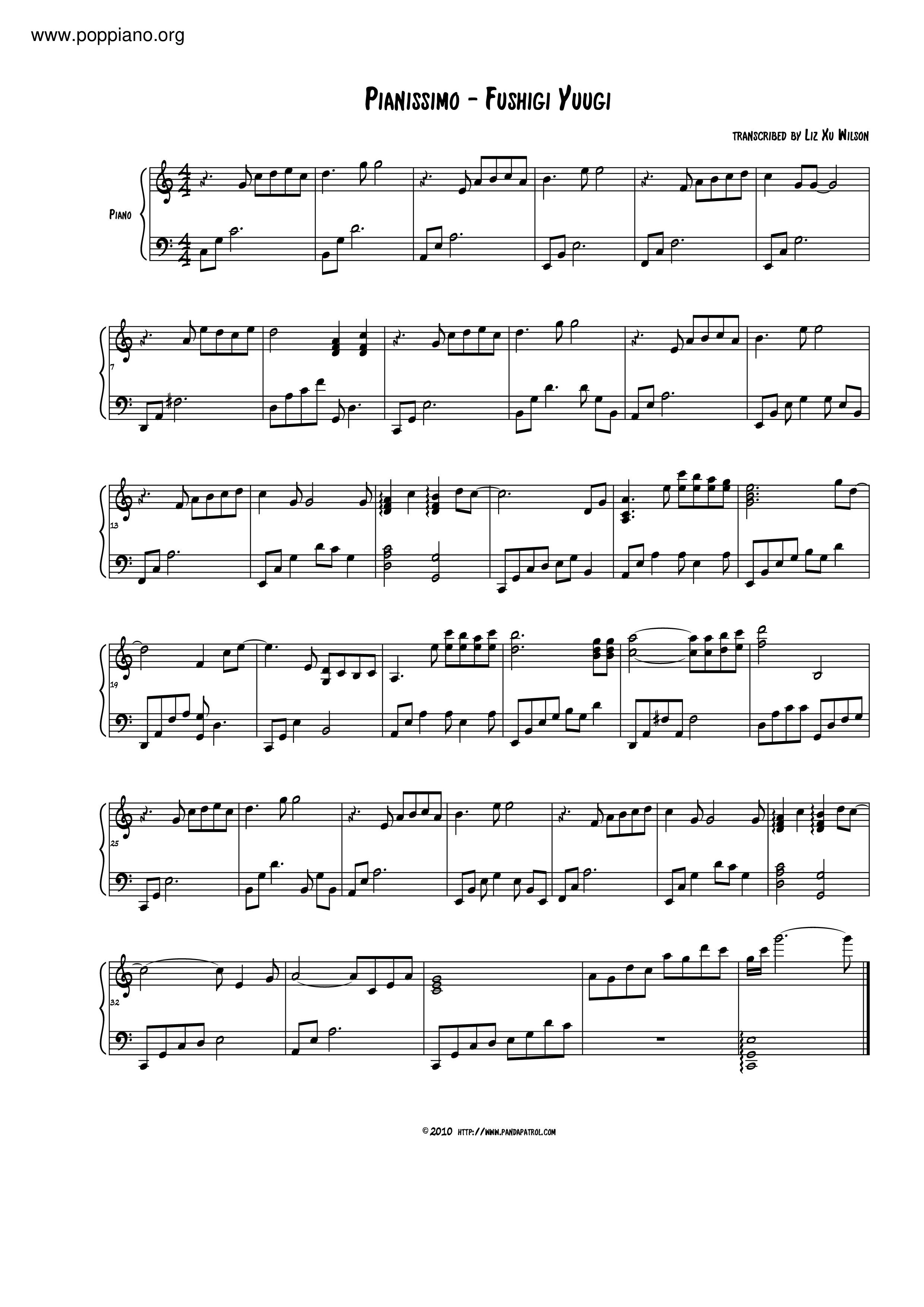 Pianissimo Score