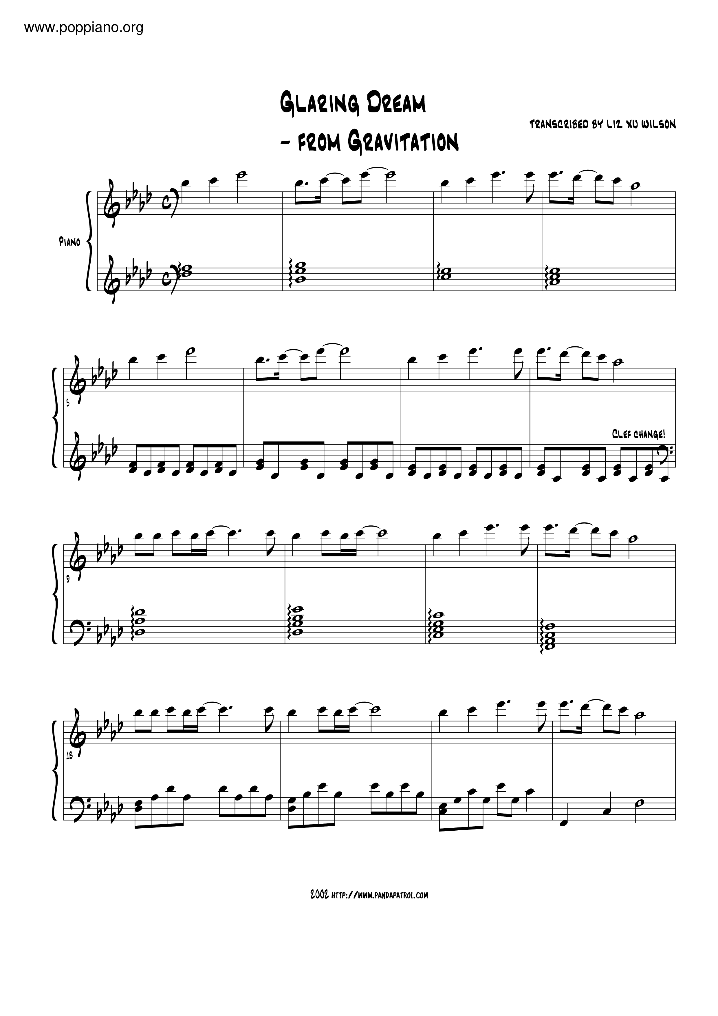Glaring Dream Score
