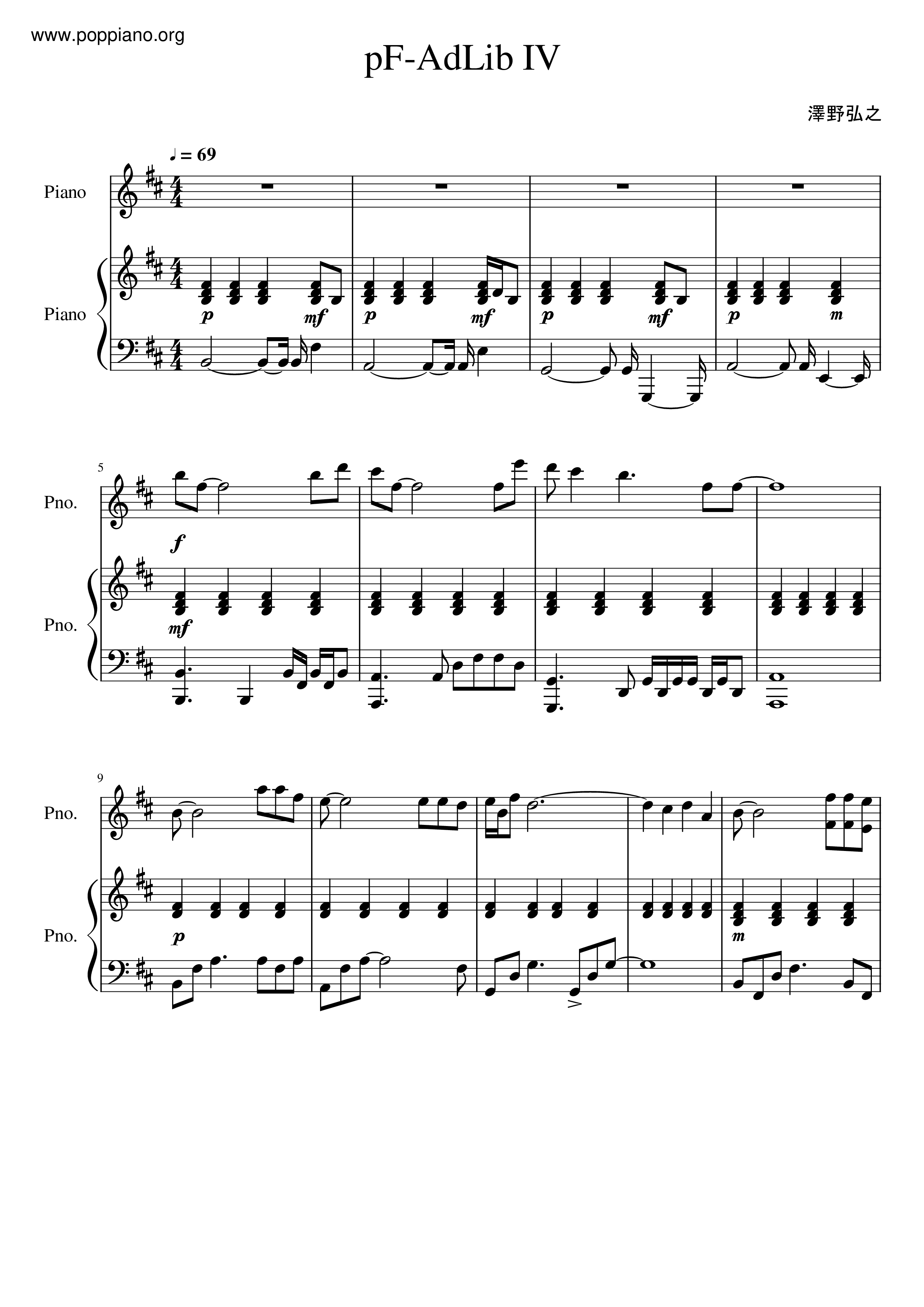 Pf-Adlib Iv Score