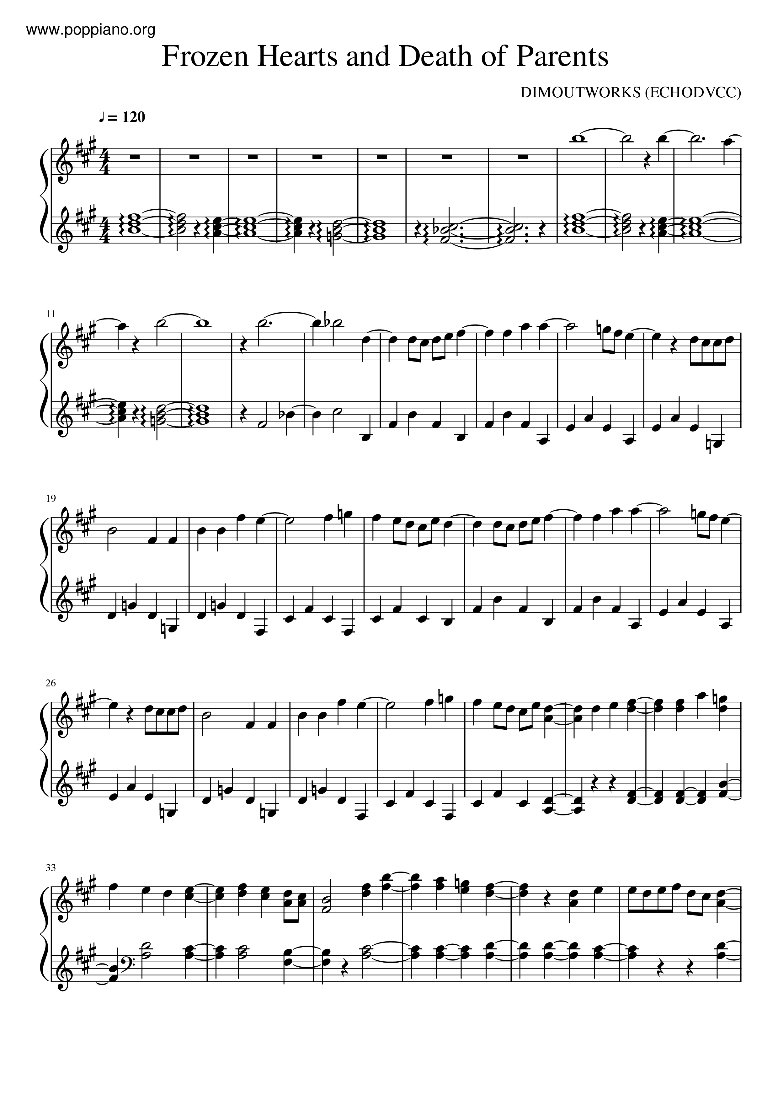 Frozen Heart And Death Of Parents Score