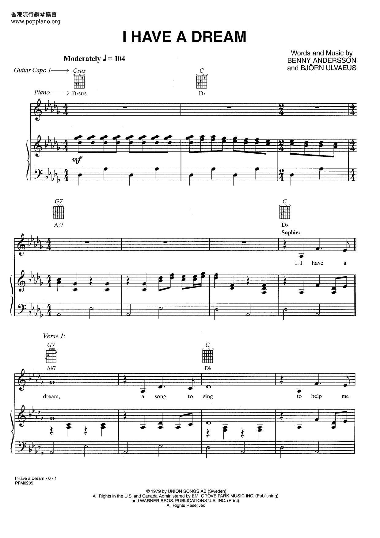 In Have A Dream Score