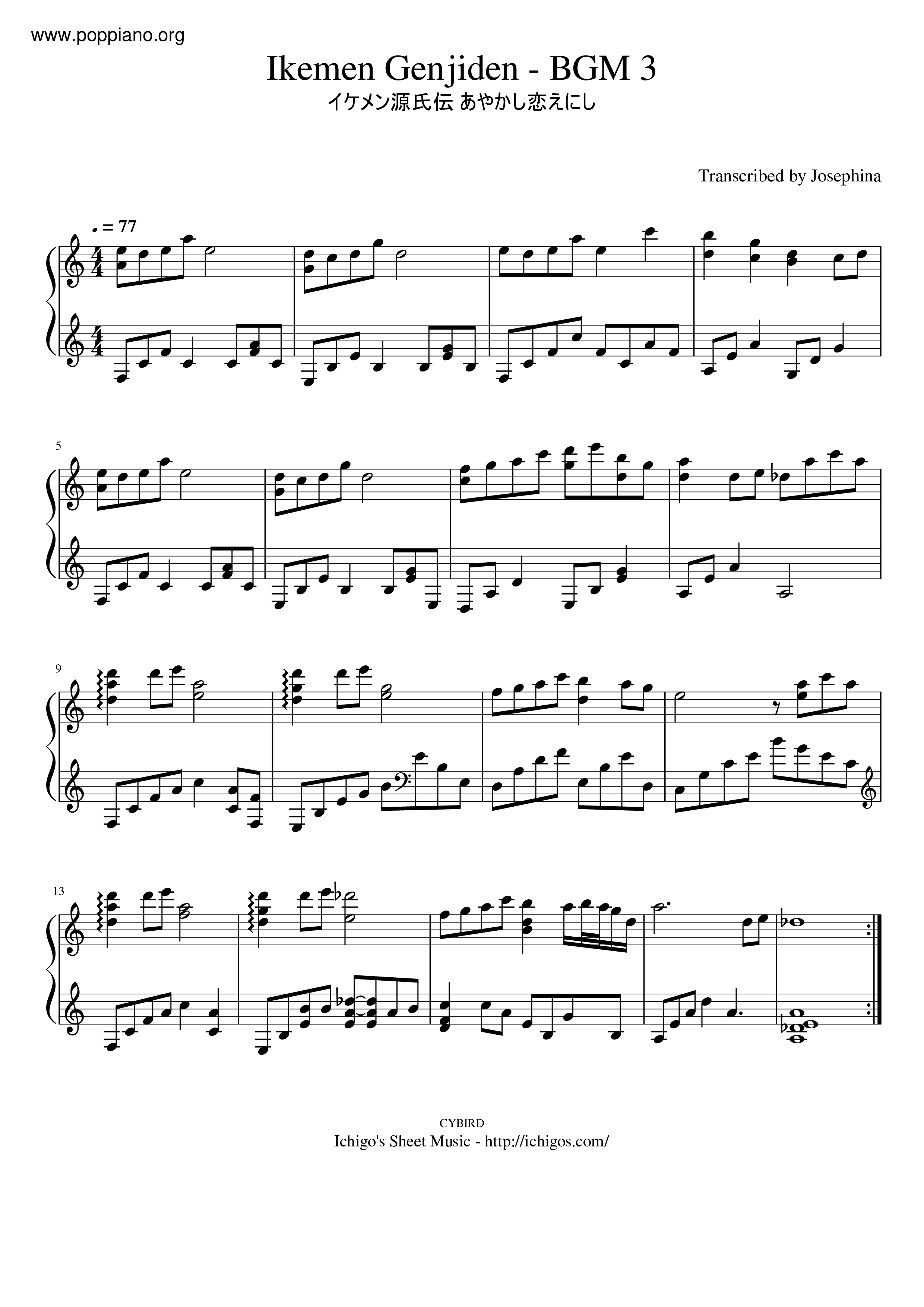 Bgm 3 Score