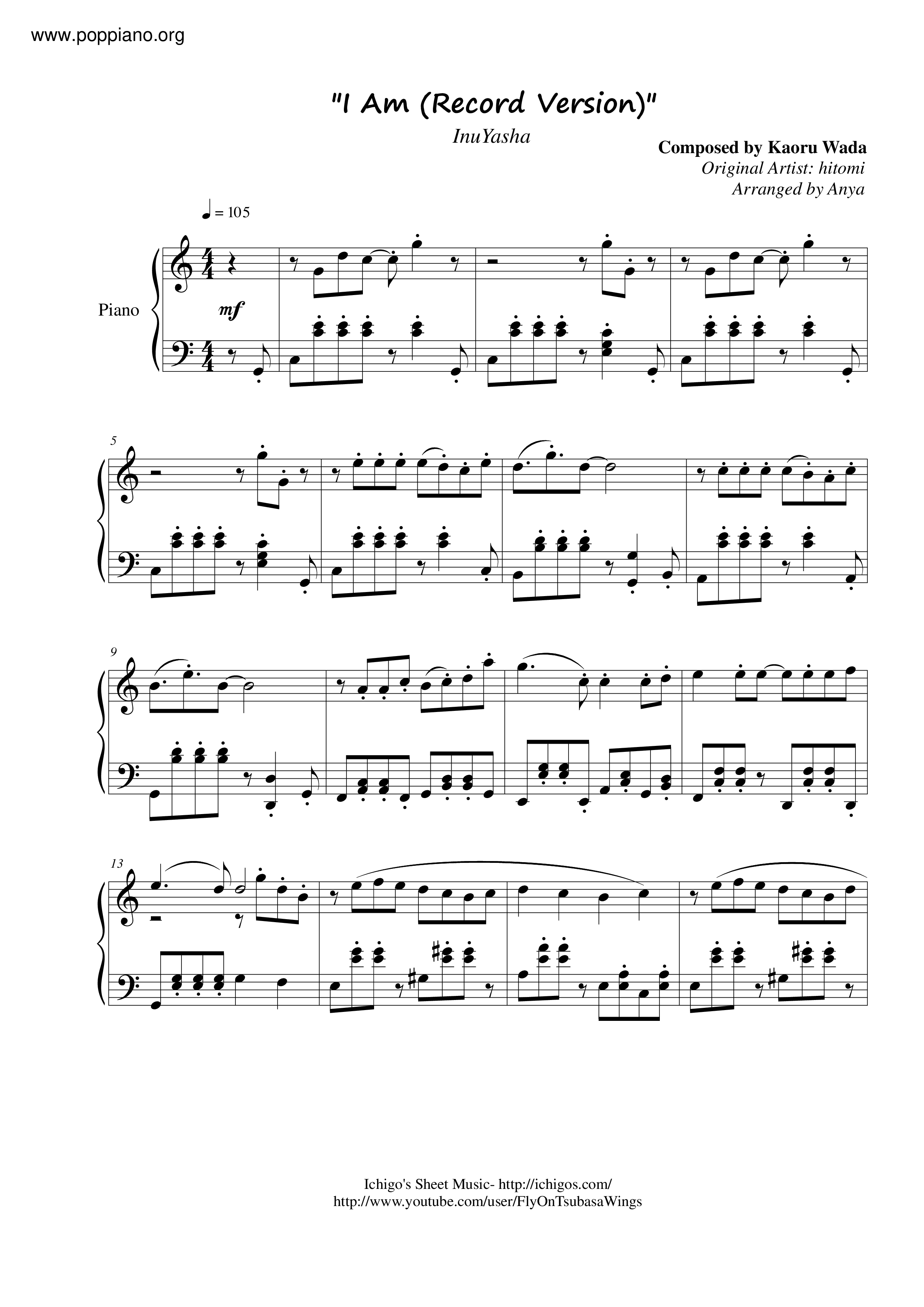 I Am Score