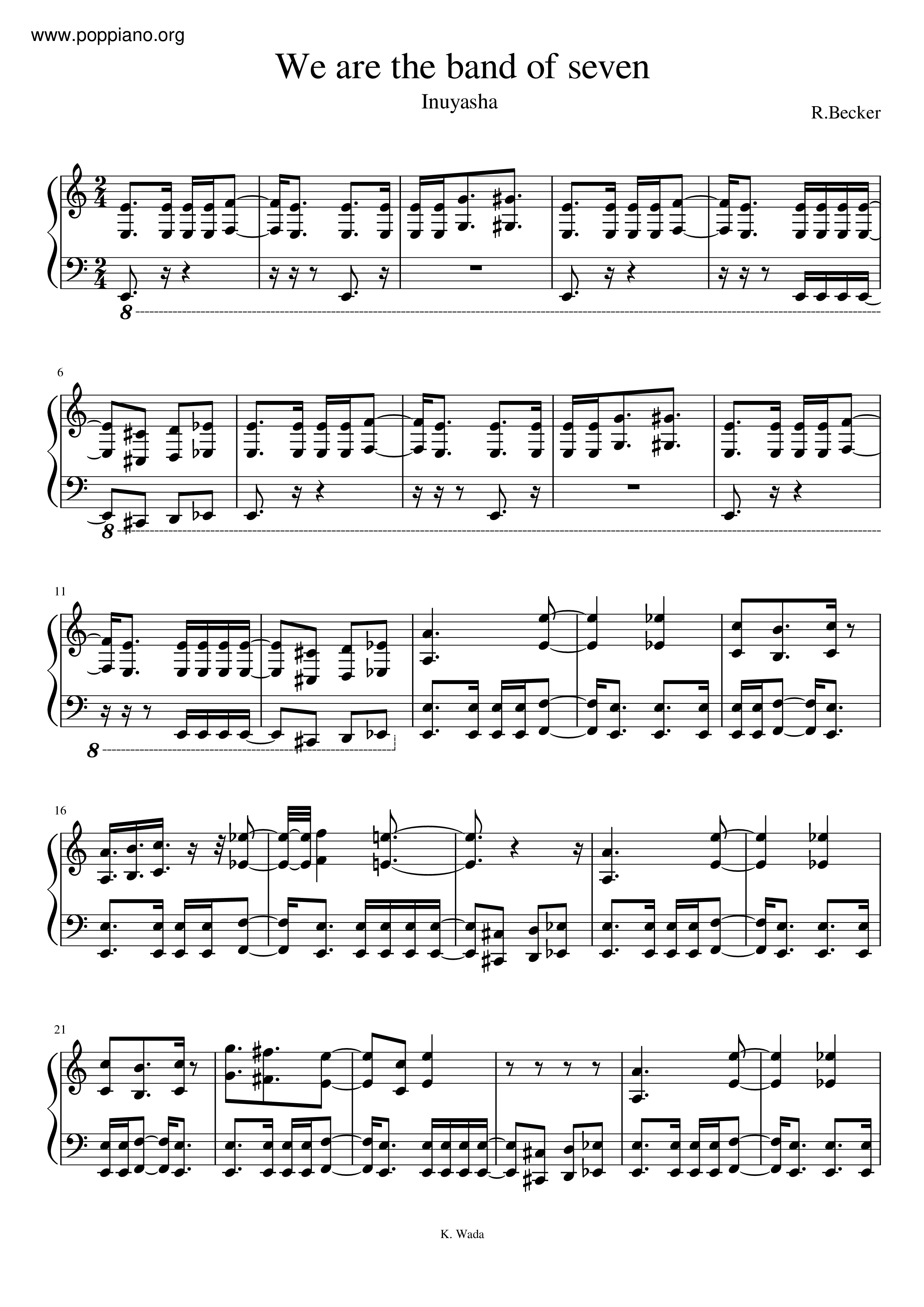 We Are The Band Of Seven Score