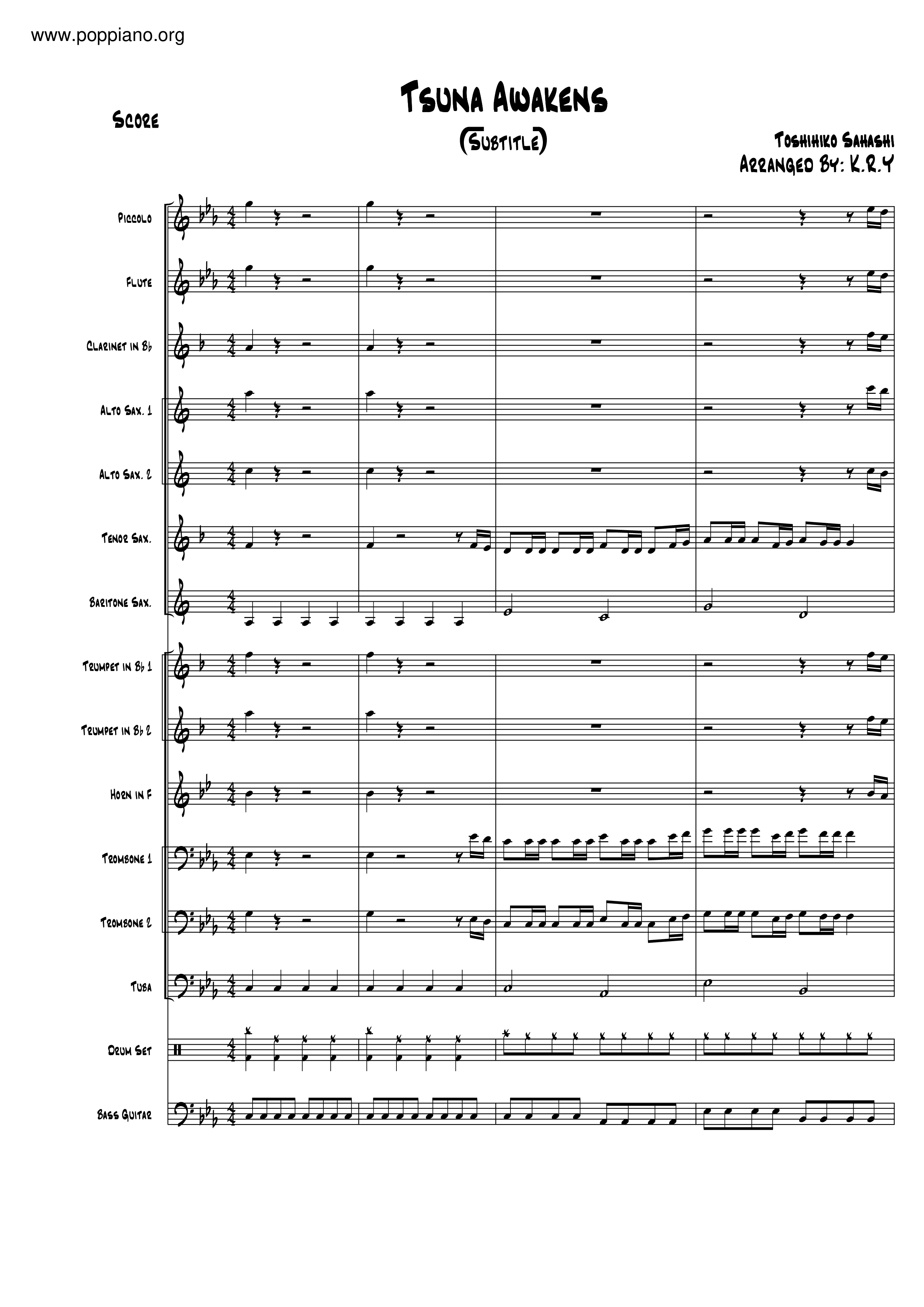 Tsuna Awakens Score