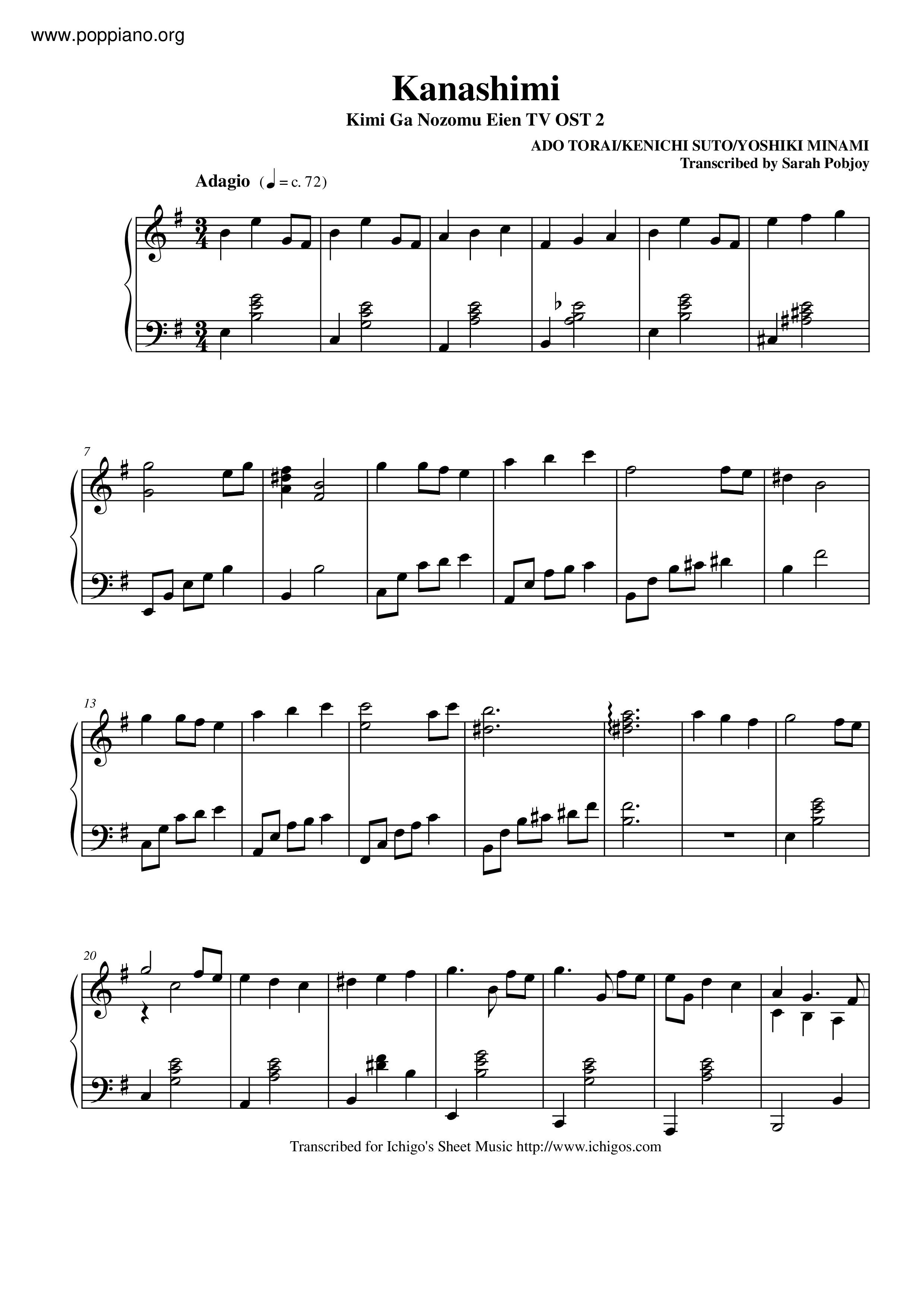 Kanashimi Score