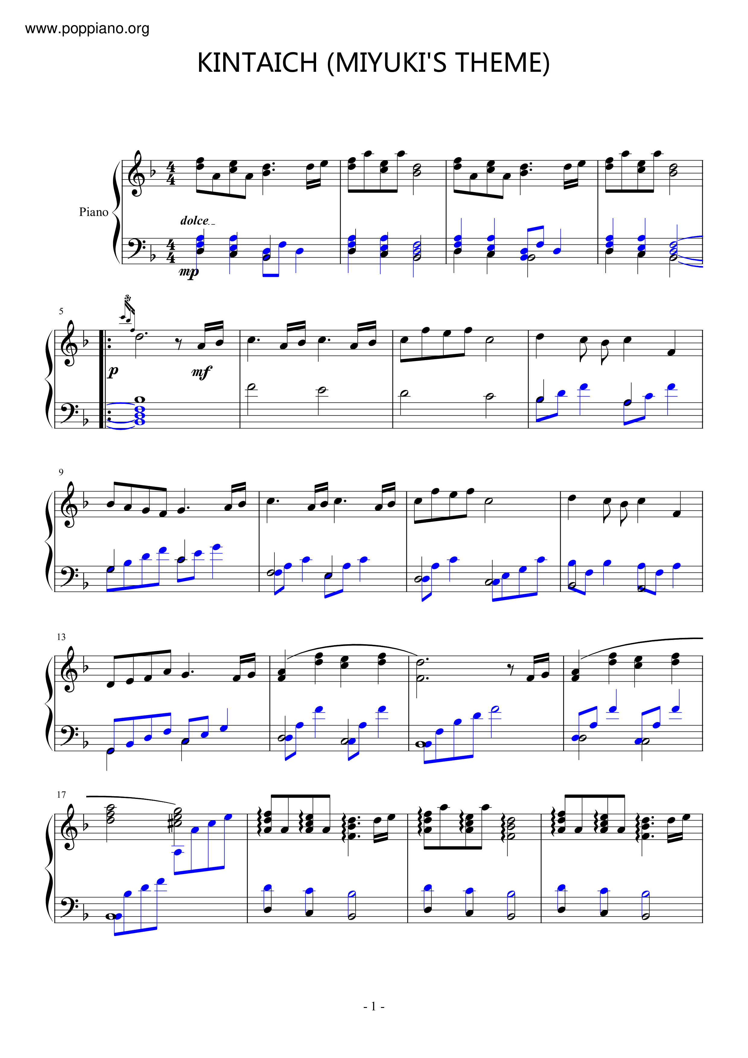 Miyuki's Theme Score